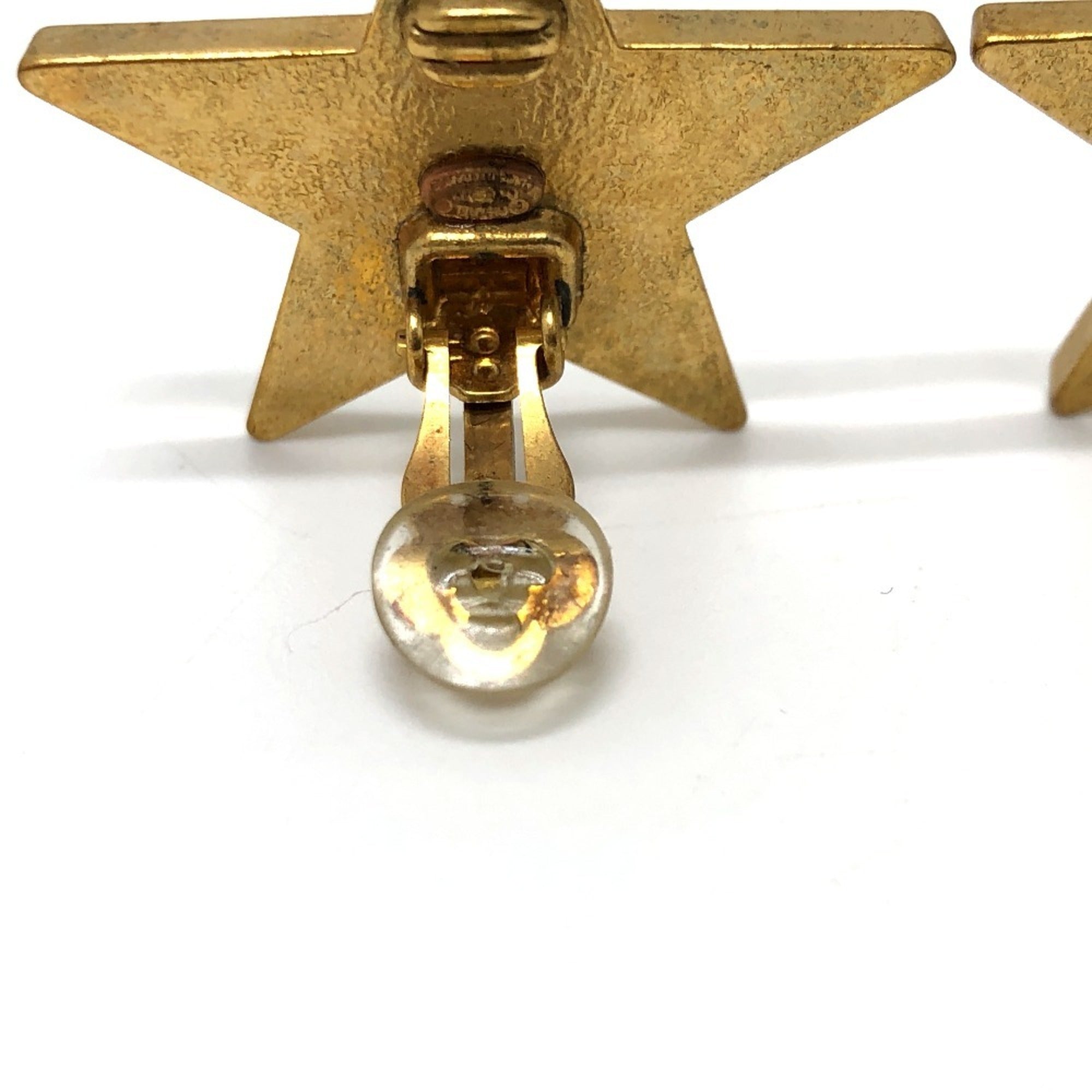 CC Logo Star Clip-On Earrings Metal