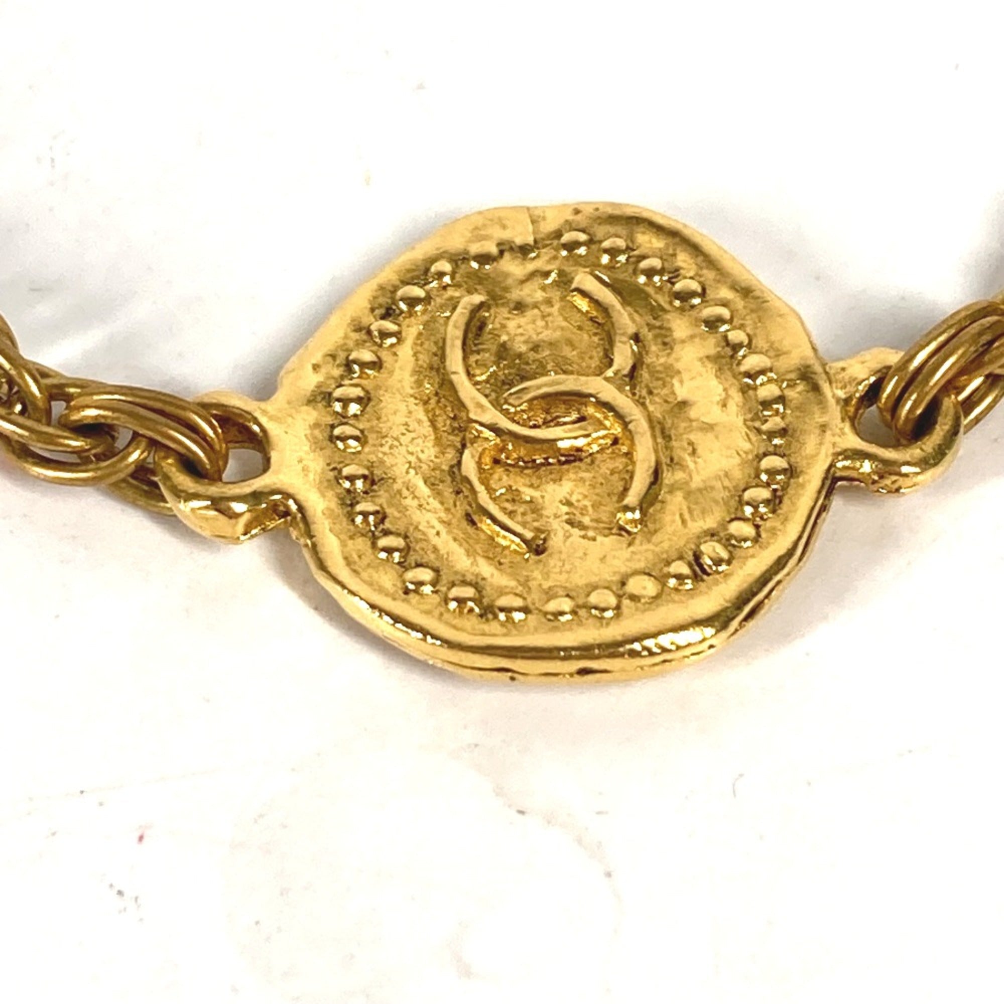 Vintage Long Chain Necklace Gold