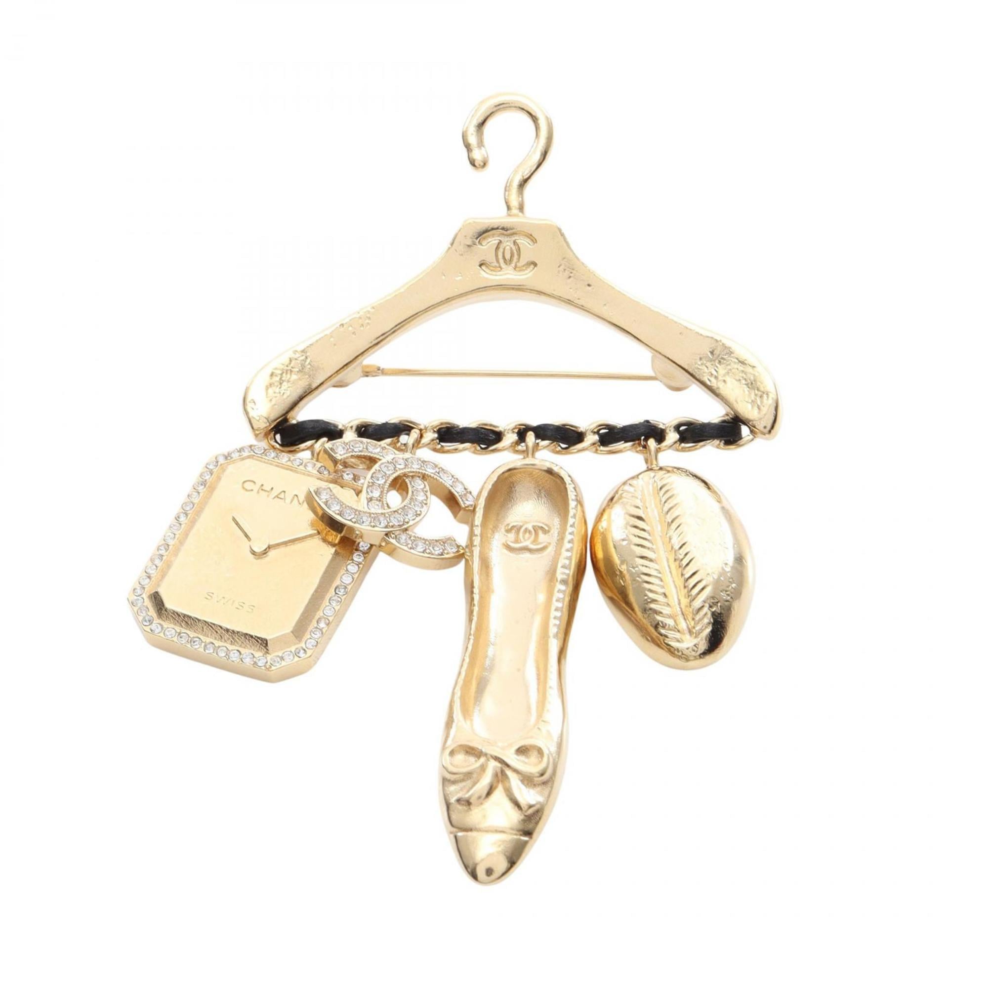 CC Logo Brooch Metal