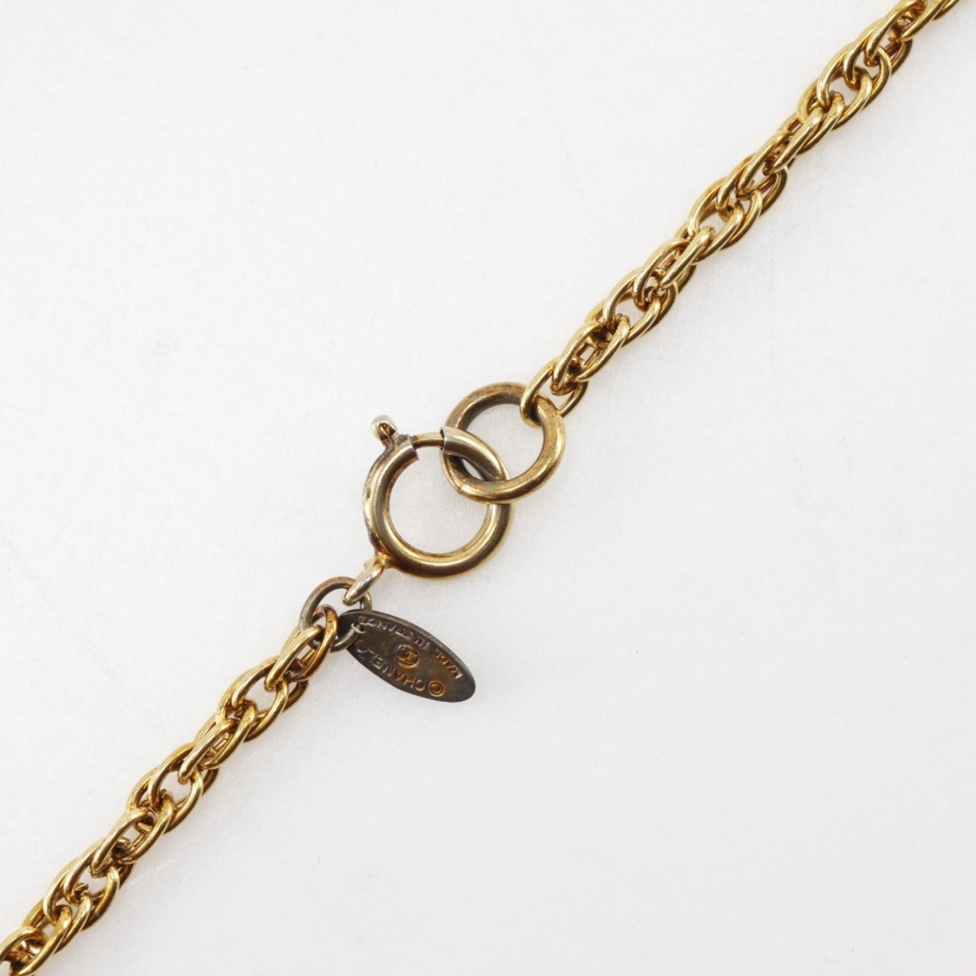 CC Logo Pendant Necklace Metal
