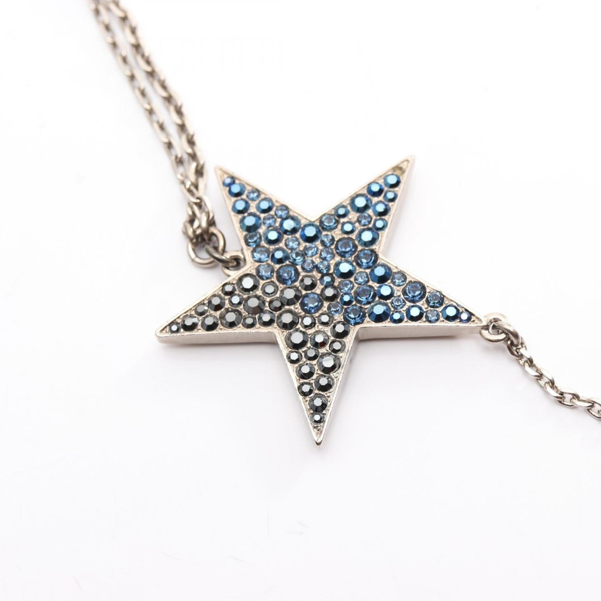 CC Logo Star Pendant Necklace Sterling Silver