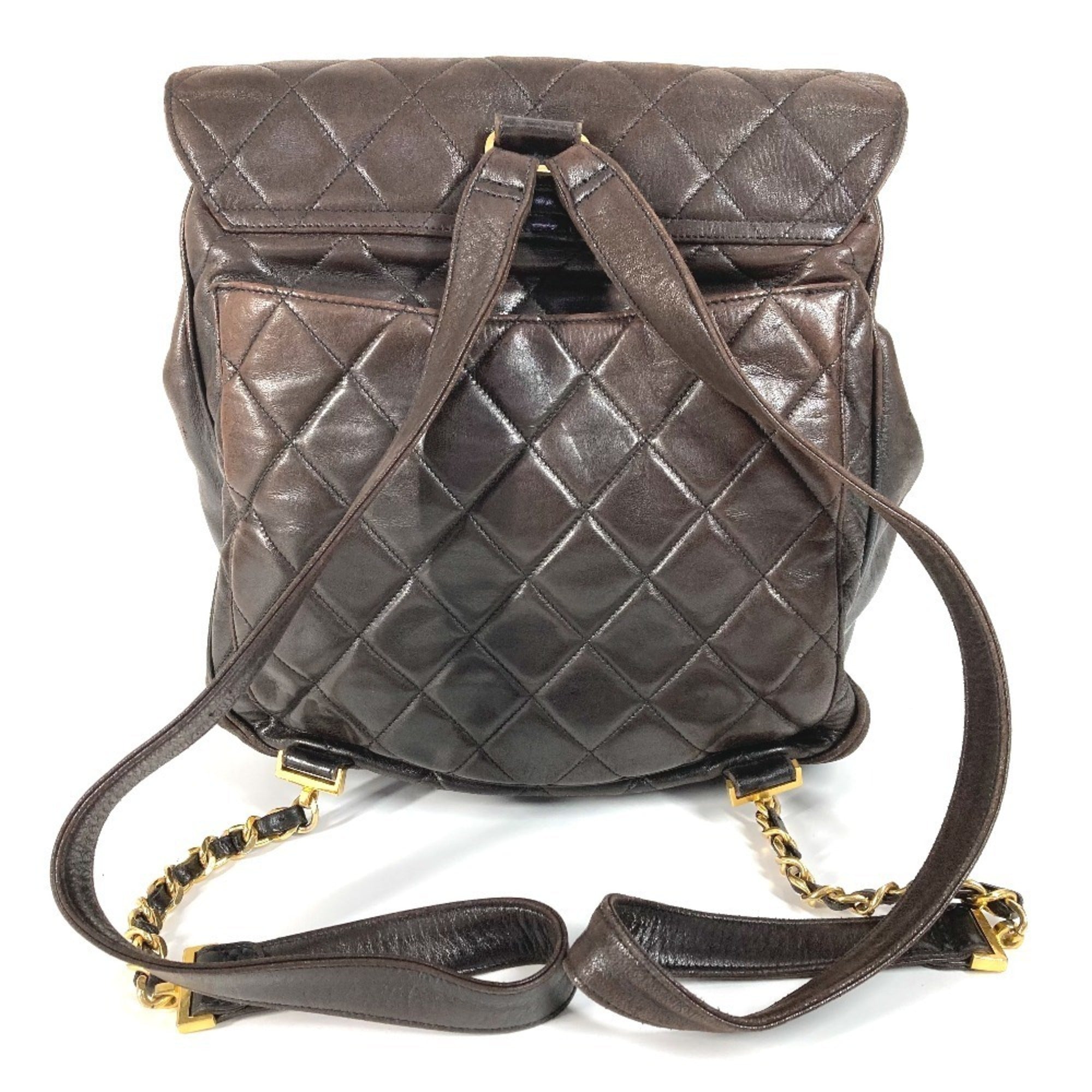 Vintage CC Flap Backpack Quilted Lambskin Medium