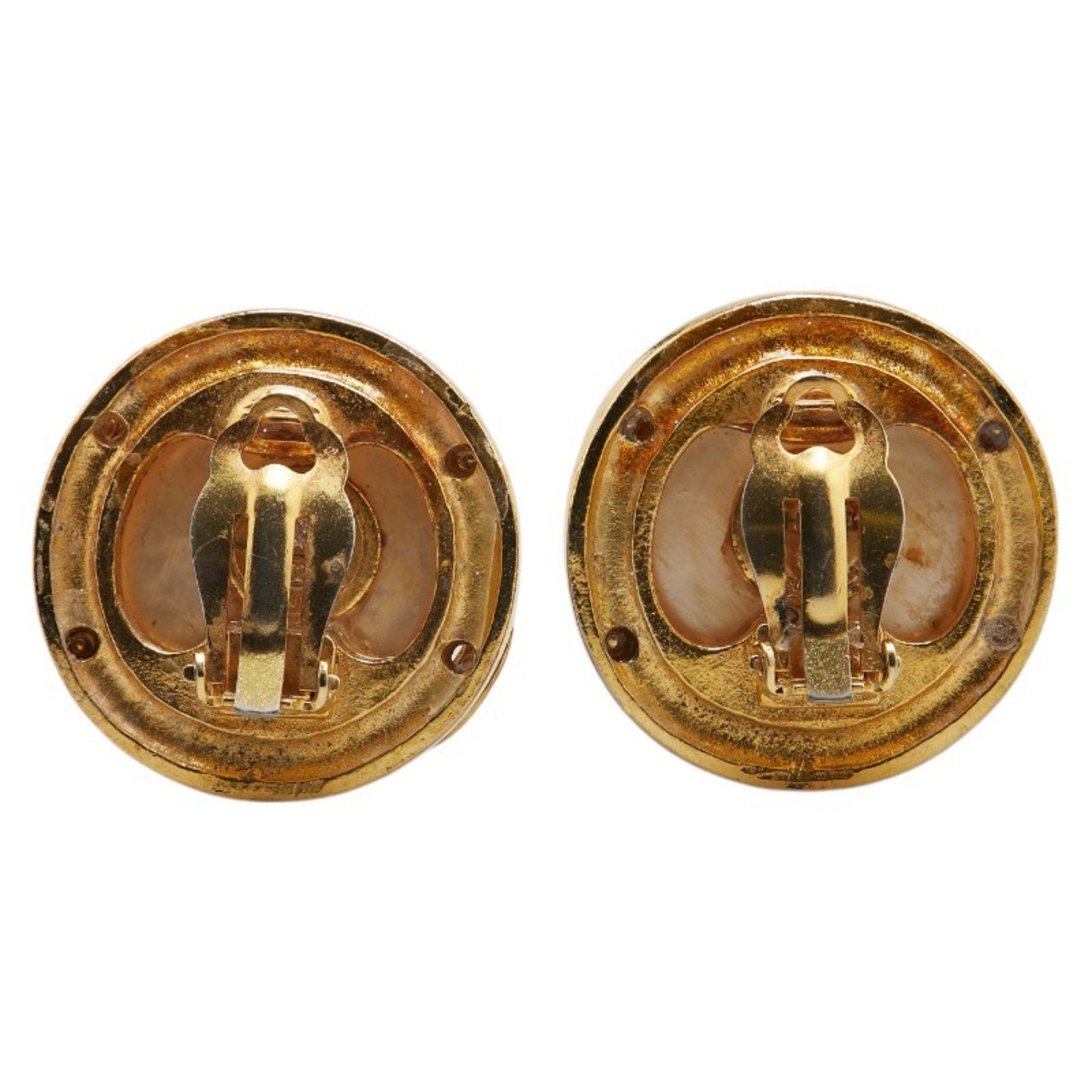 CC Logo Clip-On Earrings Metal