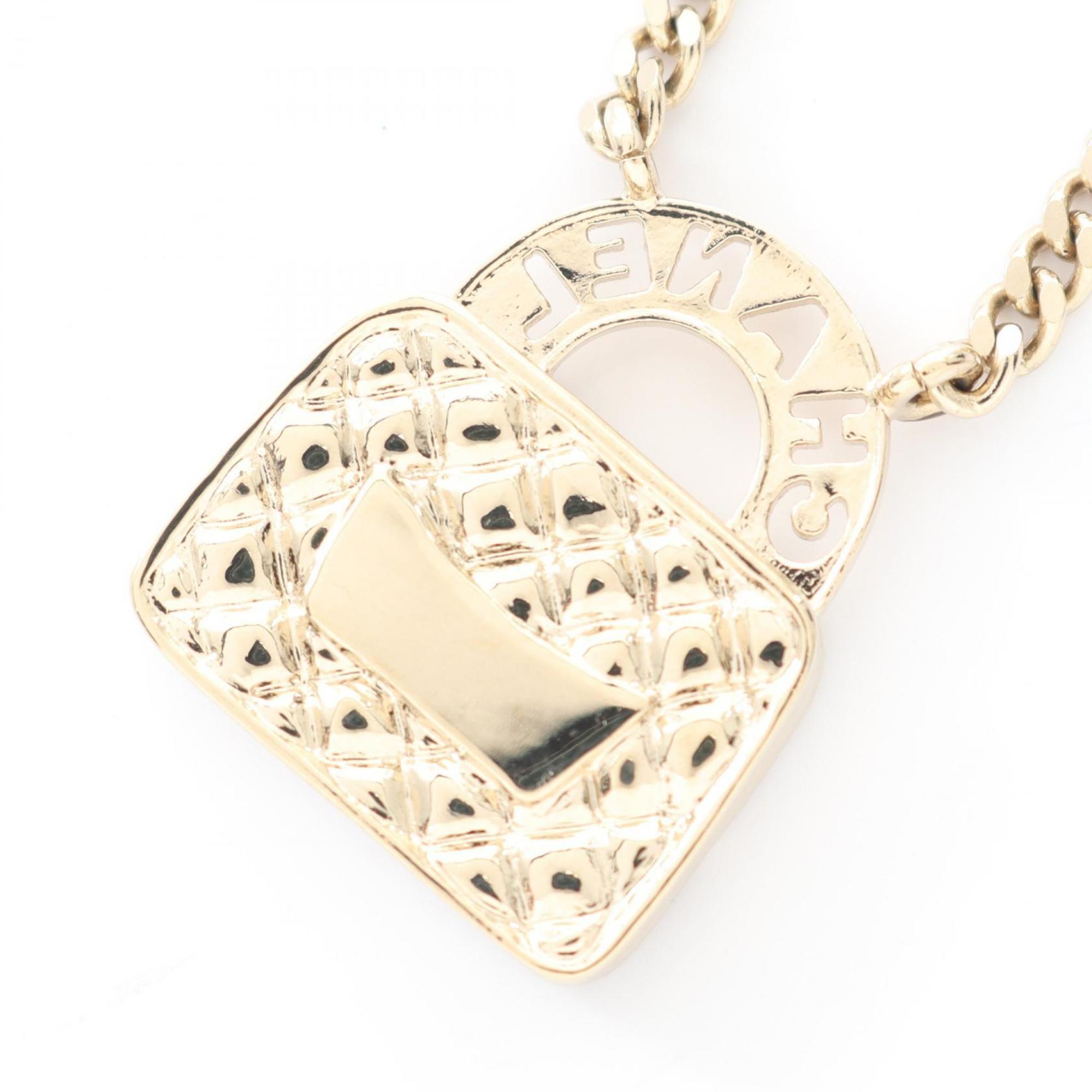 CC Logo Pendant Necklace Metal