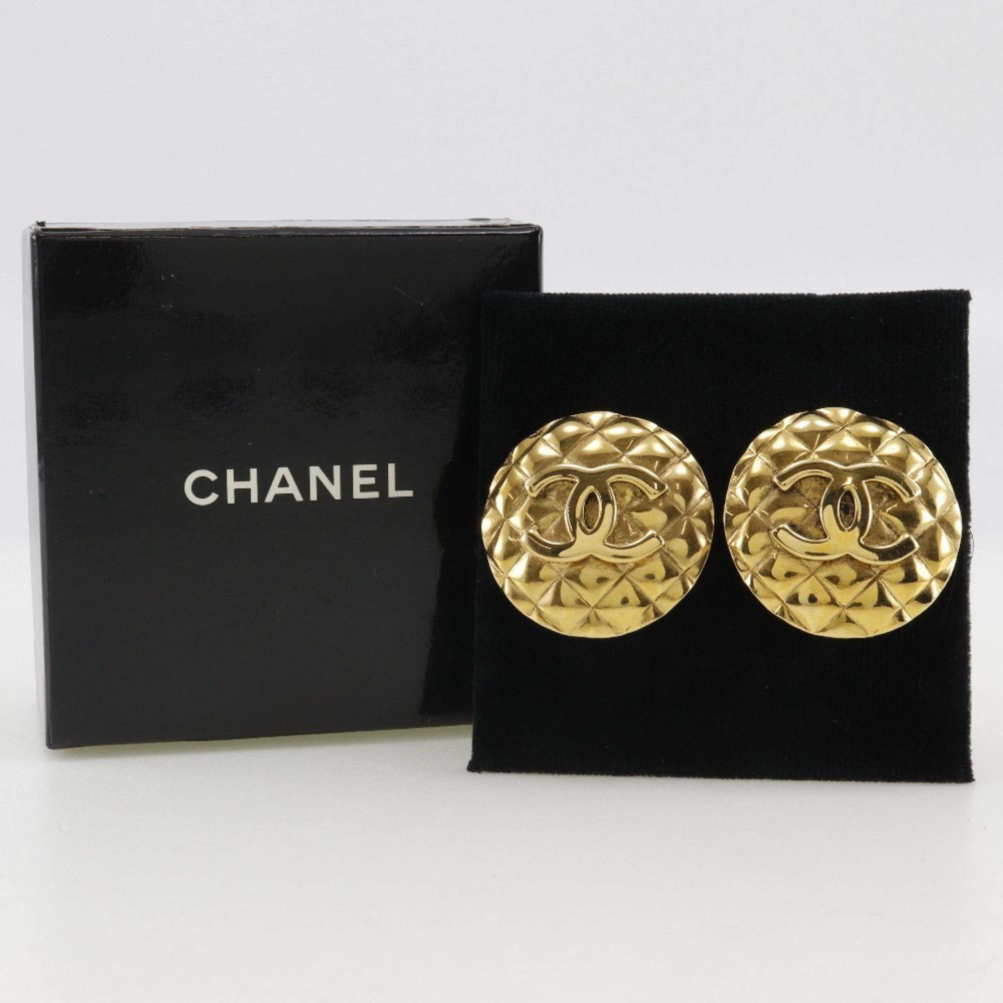 CC Logo Clip-On Earrings Metal