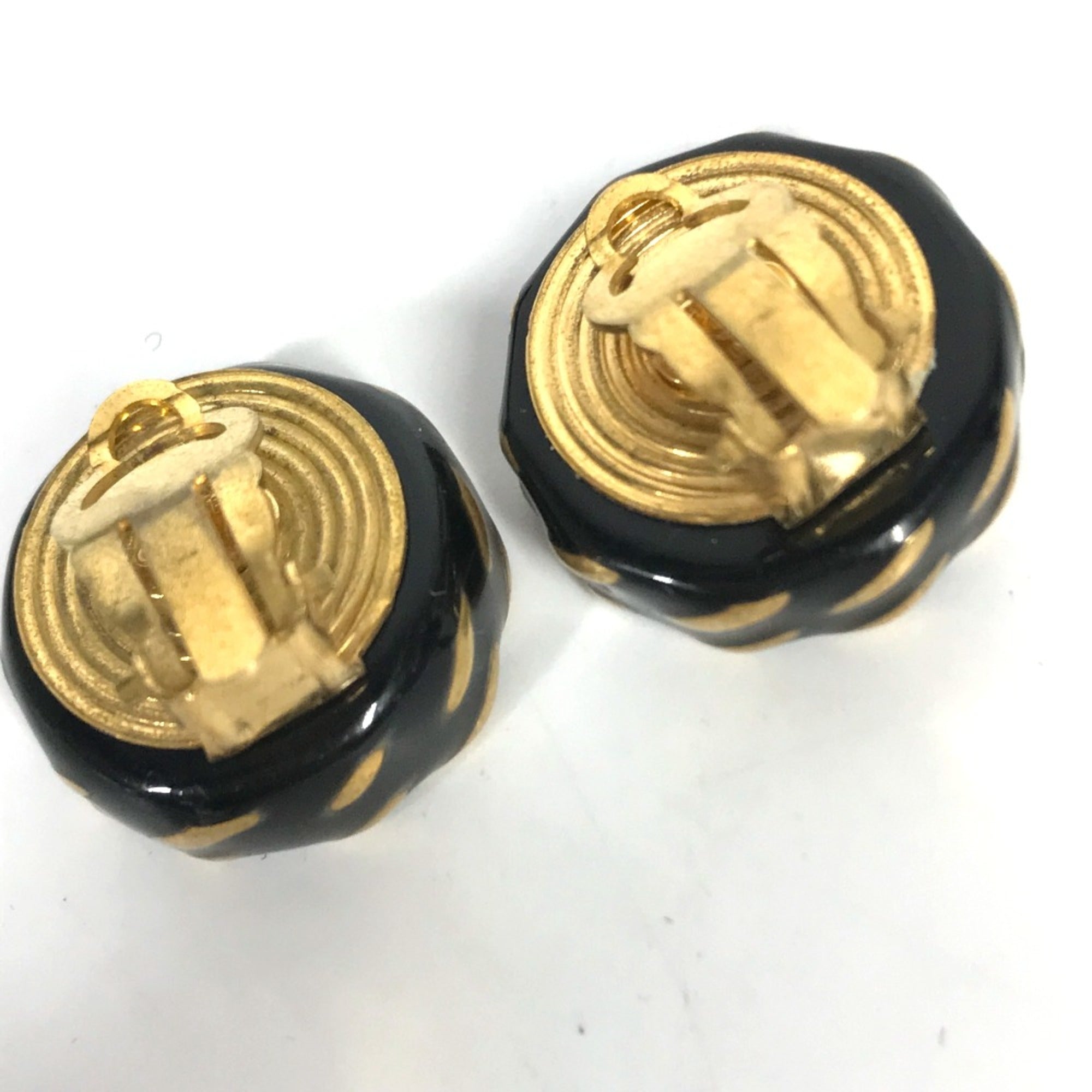 Vintage Earrings Gold-Tone Metal