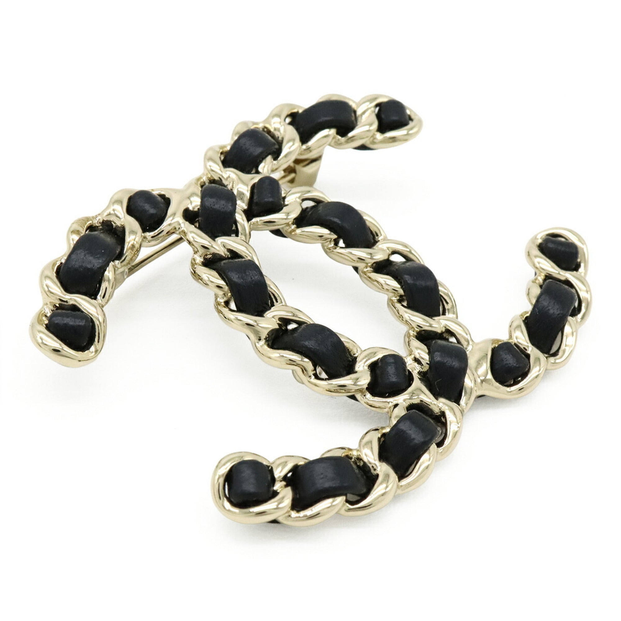 CC Logo Brooch Metal