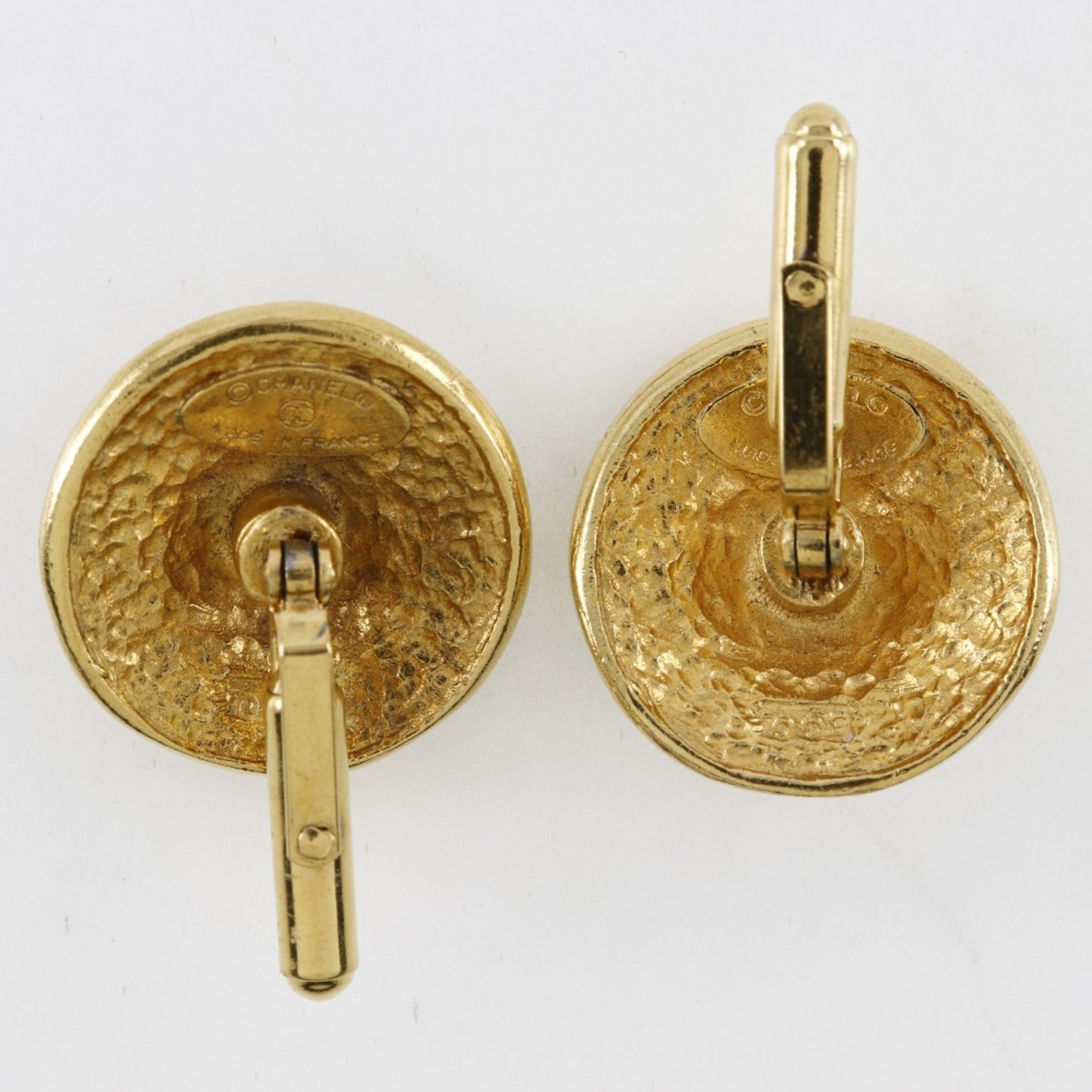 Flower Cufflinks Gold Plated Metal Bracelet