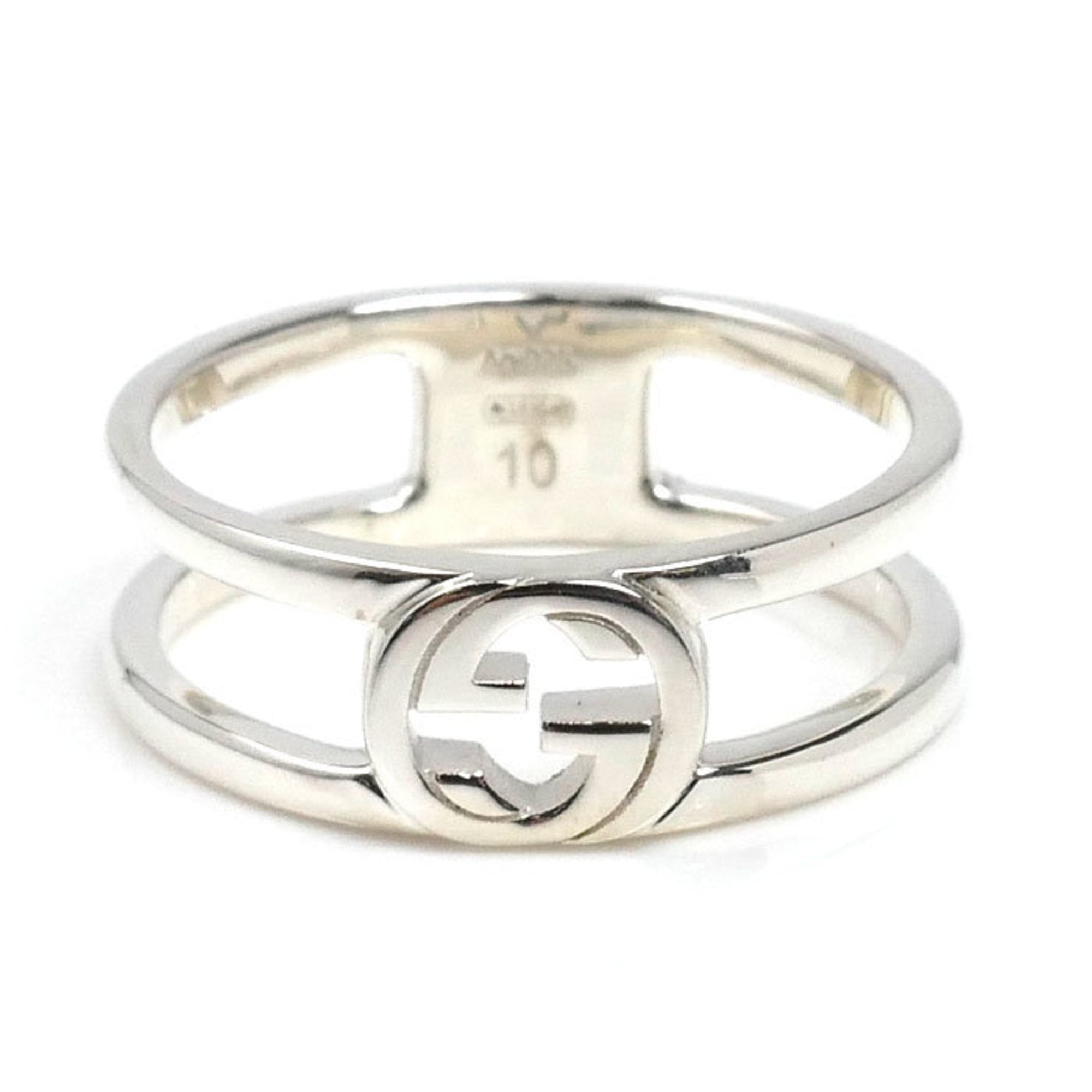 Interlocking G Ring Sterling Silver