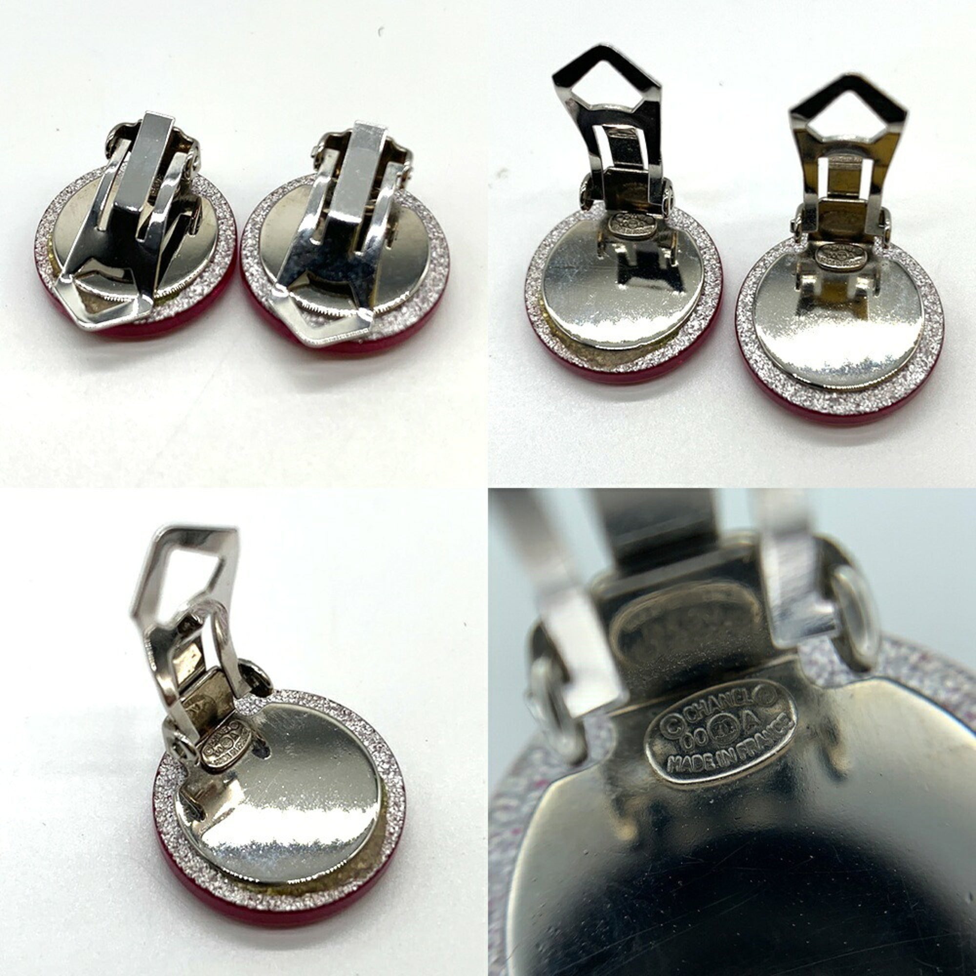 CC Logo Clip-On Earrings Metal