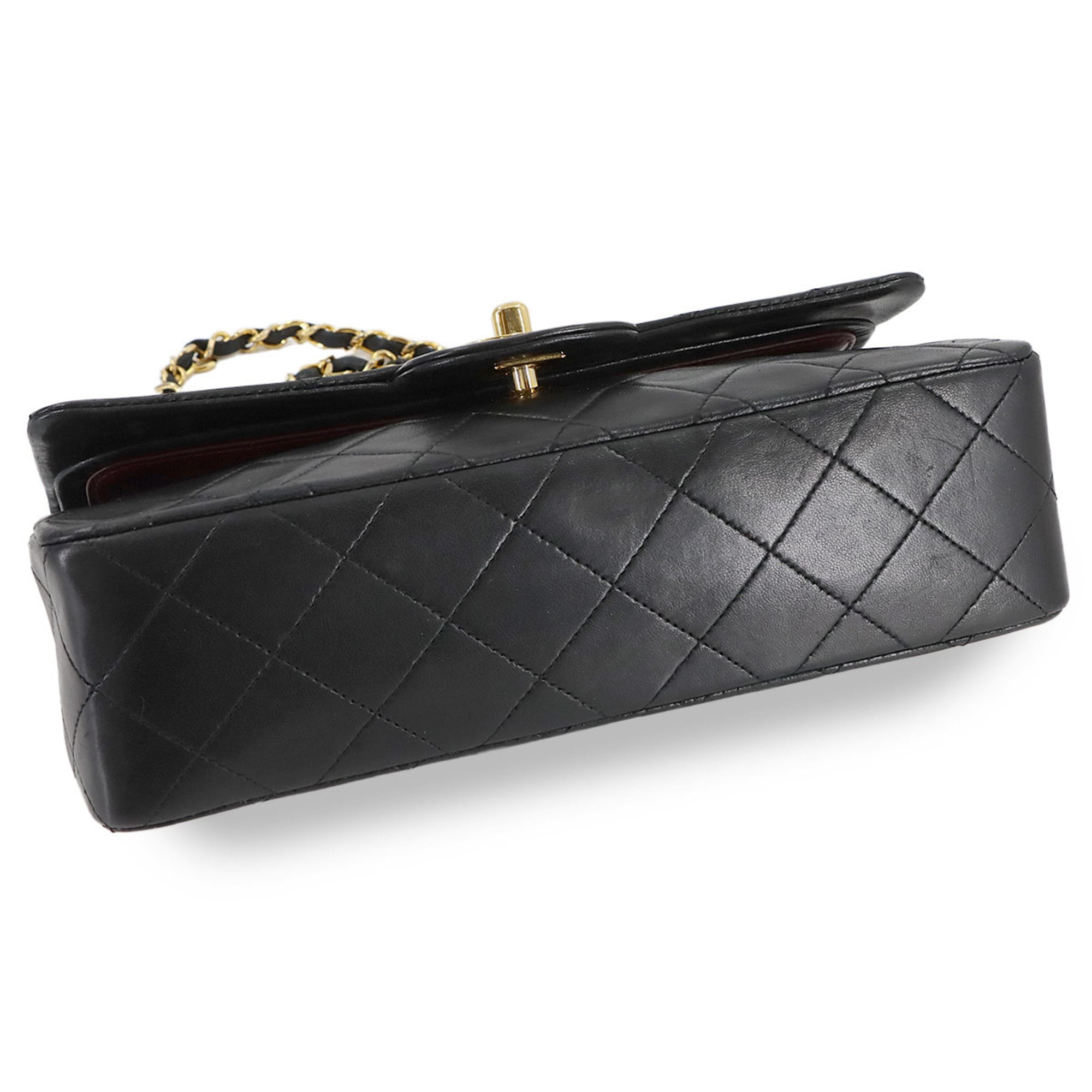 Vintage Classic Double Flap Bag Quilted Lambskin Small