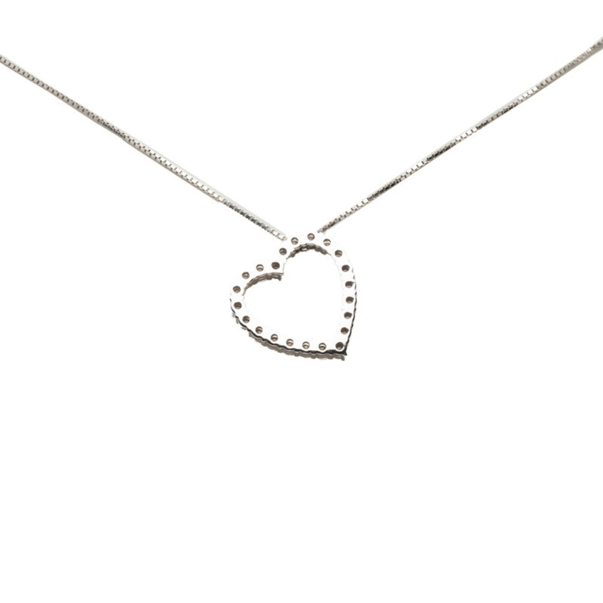 Pendant Necklace 18K White Gold with Diamond
