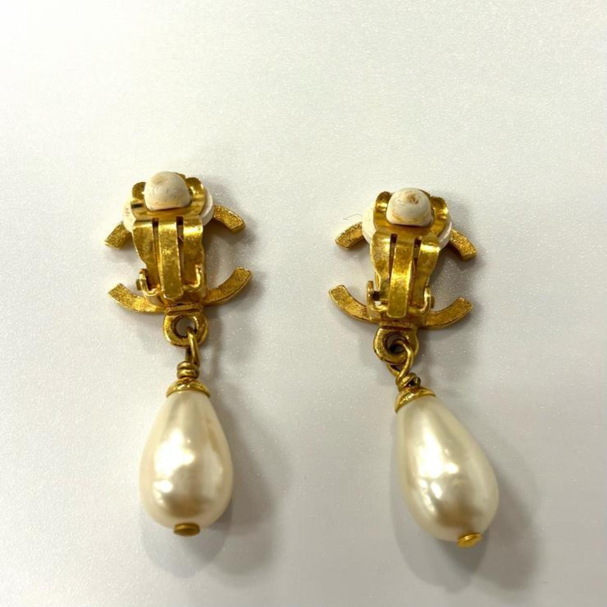 CC Logo Clip-On Earrings Metal
