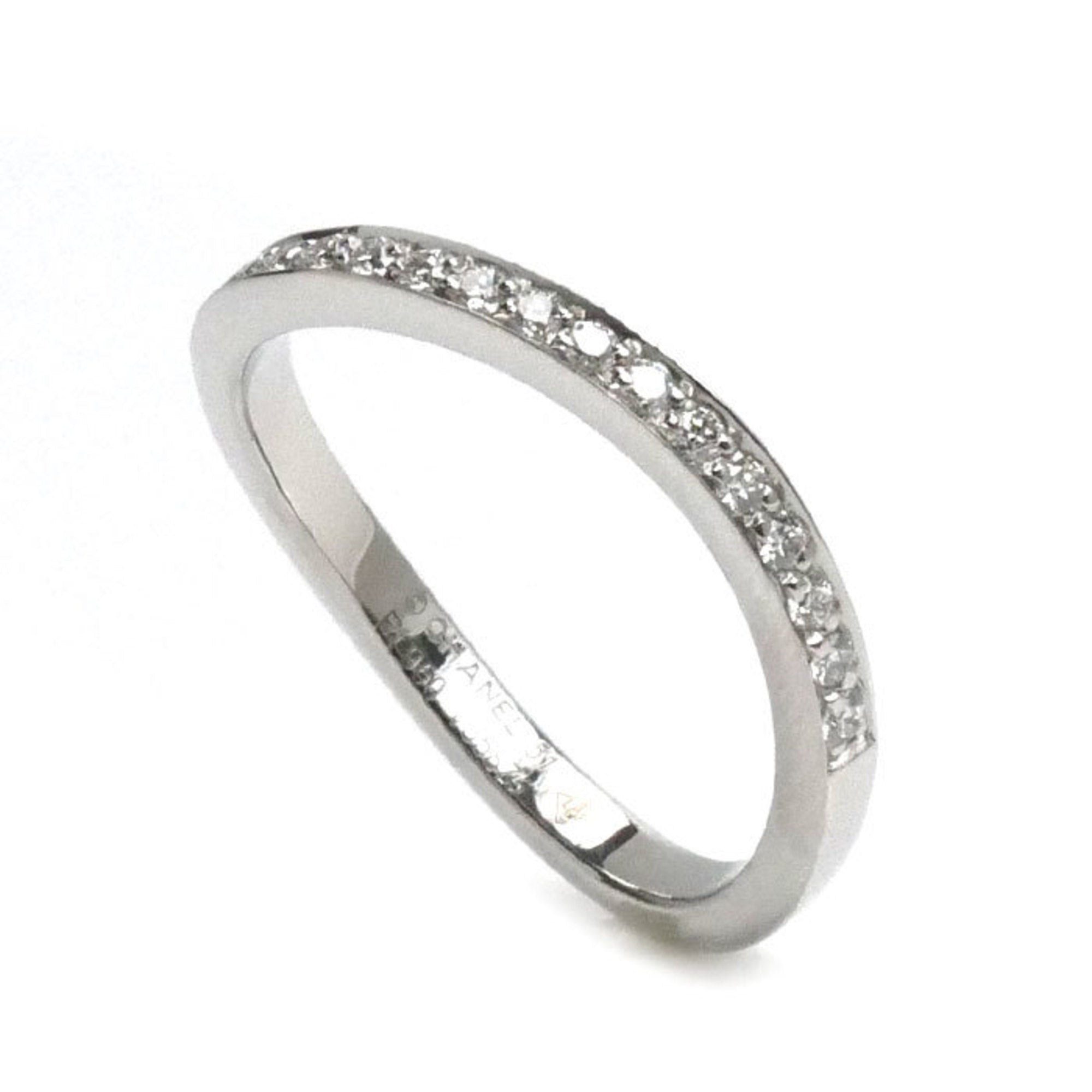 Band Ring Platinum with Diamond