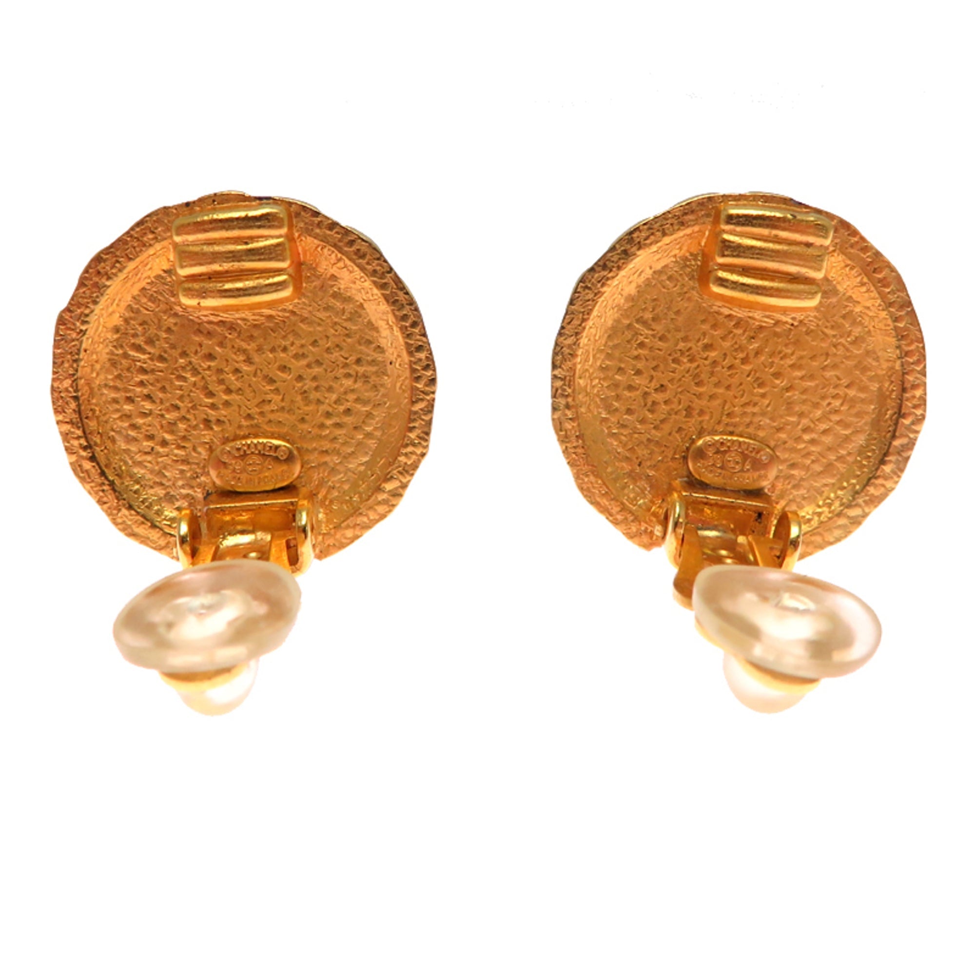 Logo Clip-On Earrings Metal