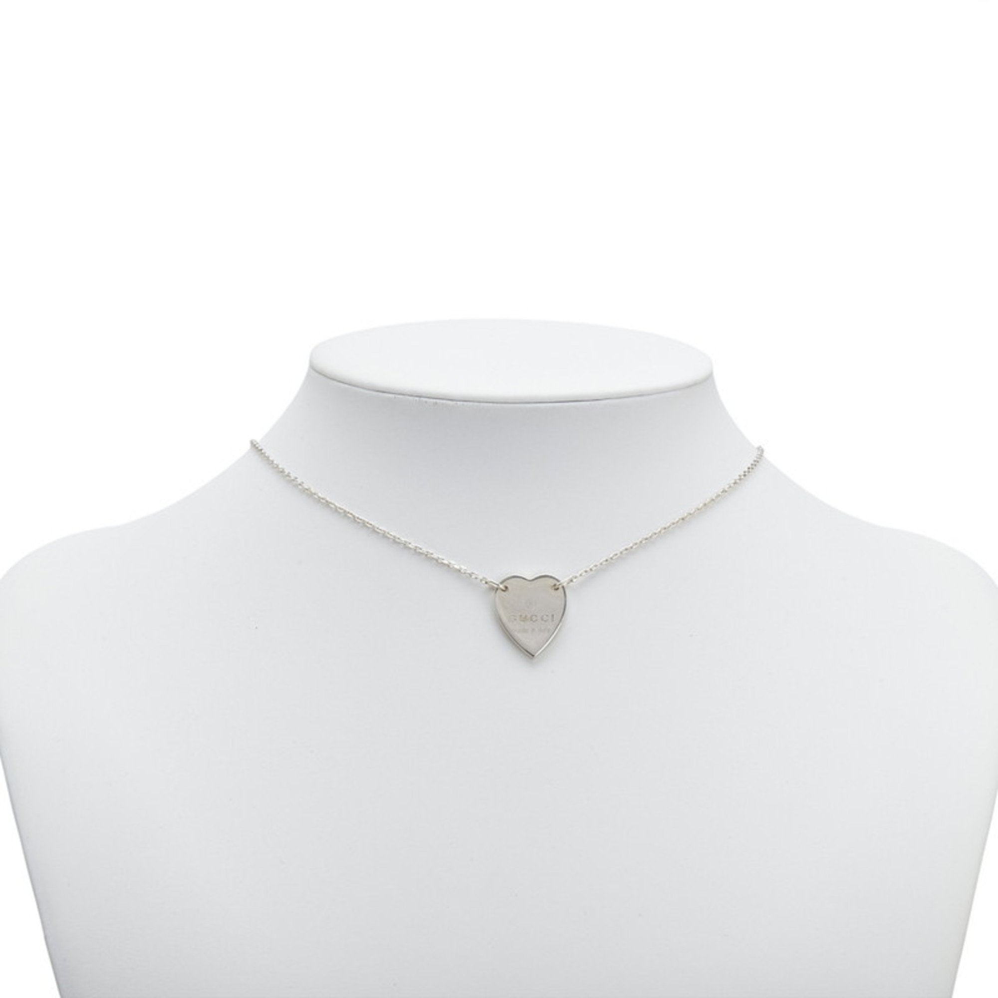 Heart Pendant Necklace Sterling Silver