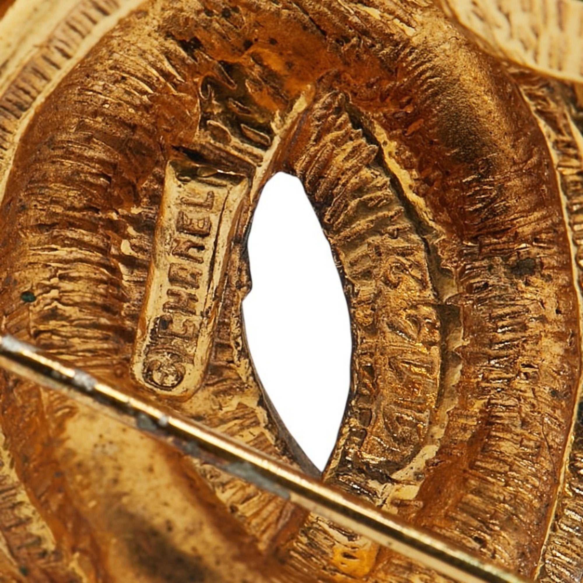 CC Logo Brooch Metal