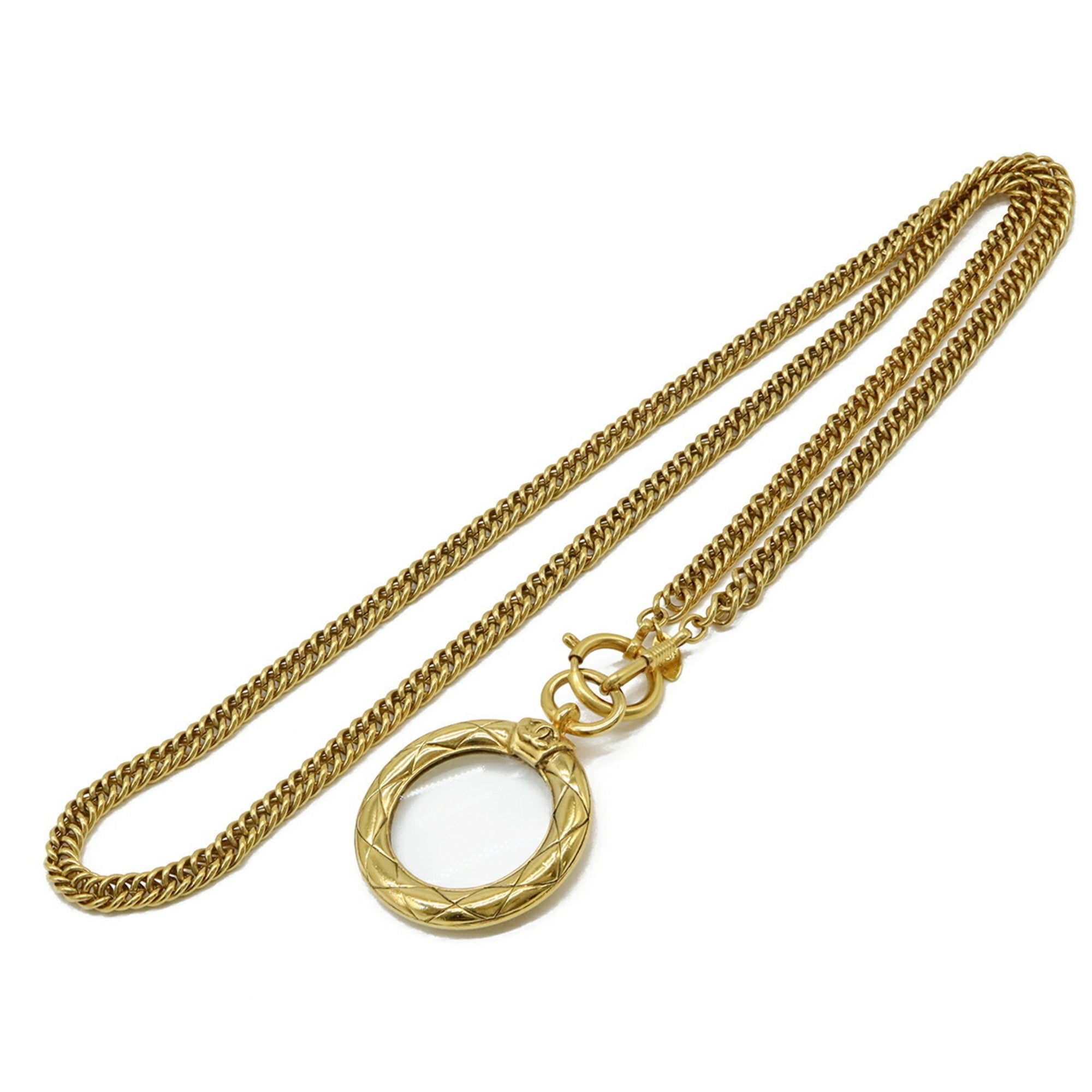 CC Logo Round Chain Necklace Metal