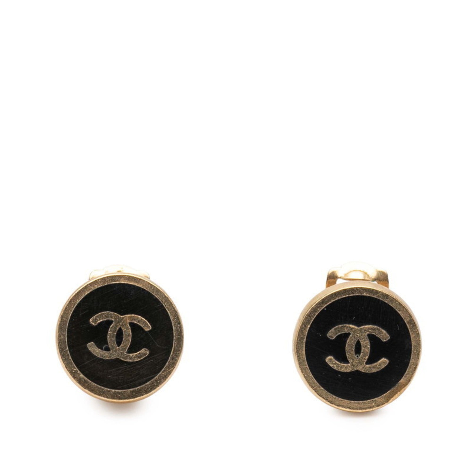 CC Logo Clip-On Earrings Metal