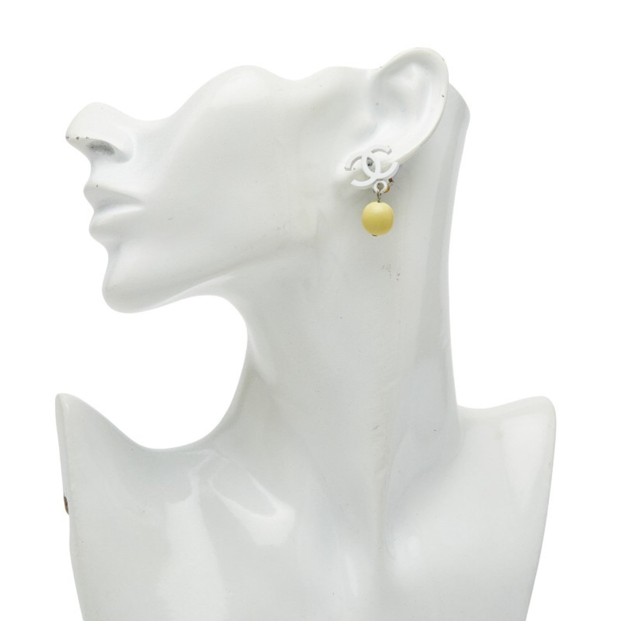 CC Logo Clip-On Earrings Metal