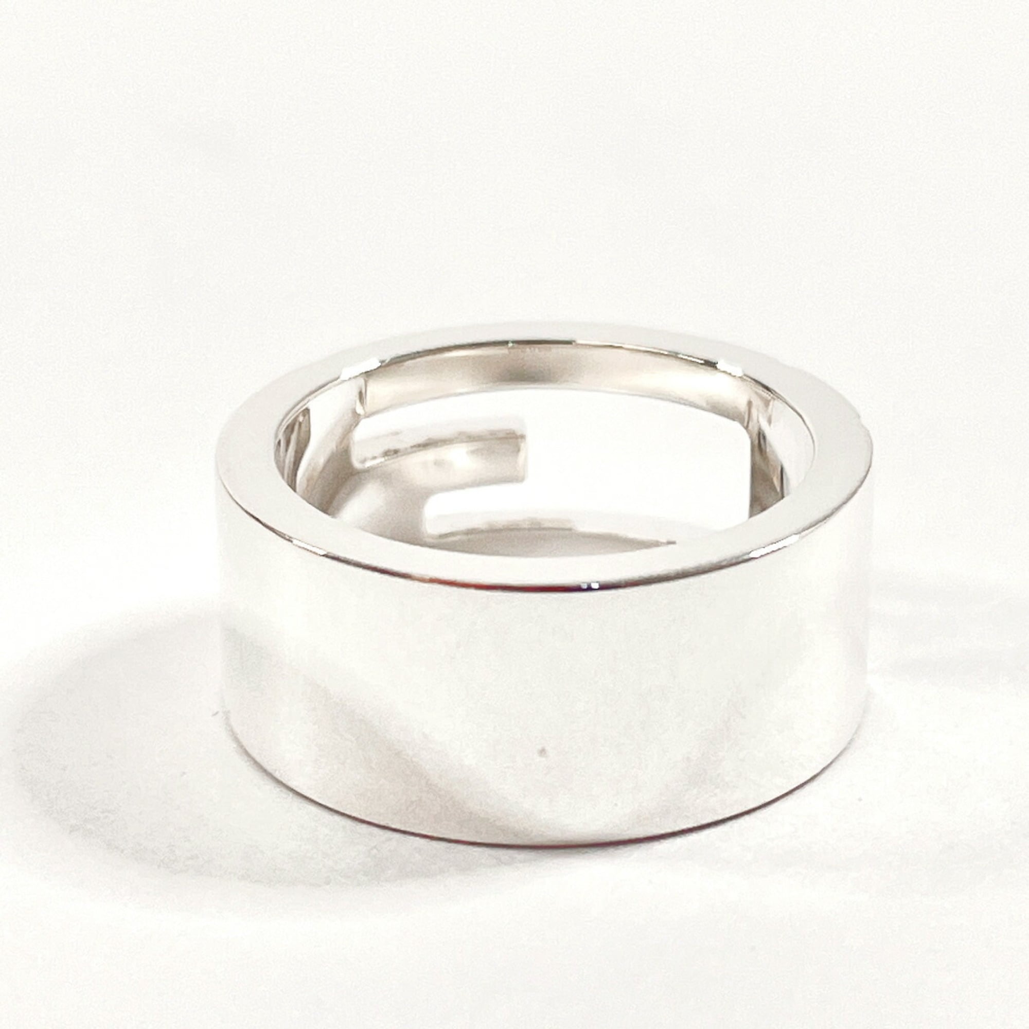 Branded Cutout G Ring Sterling Silver Medium