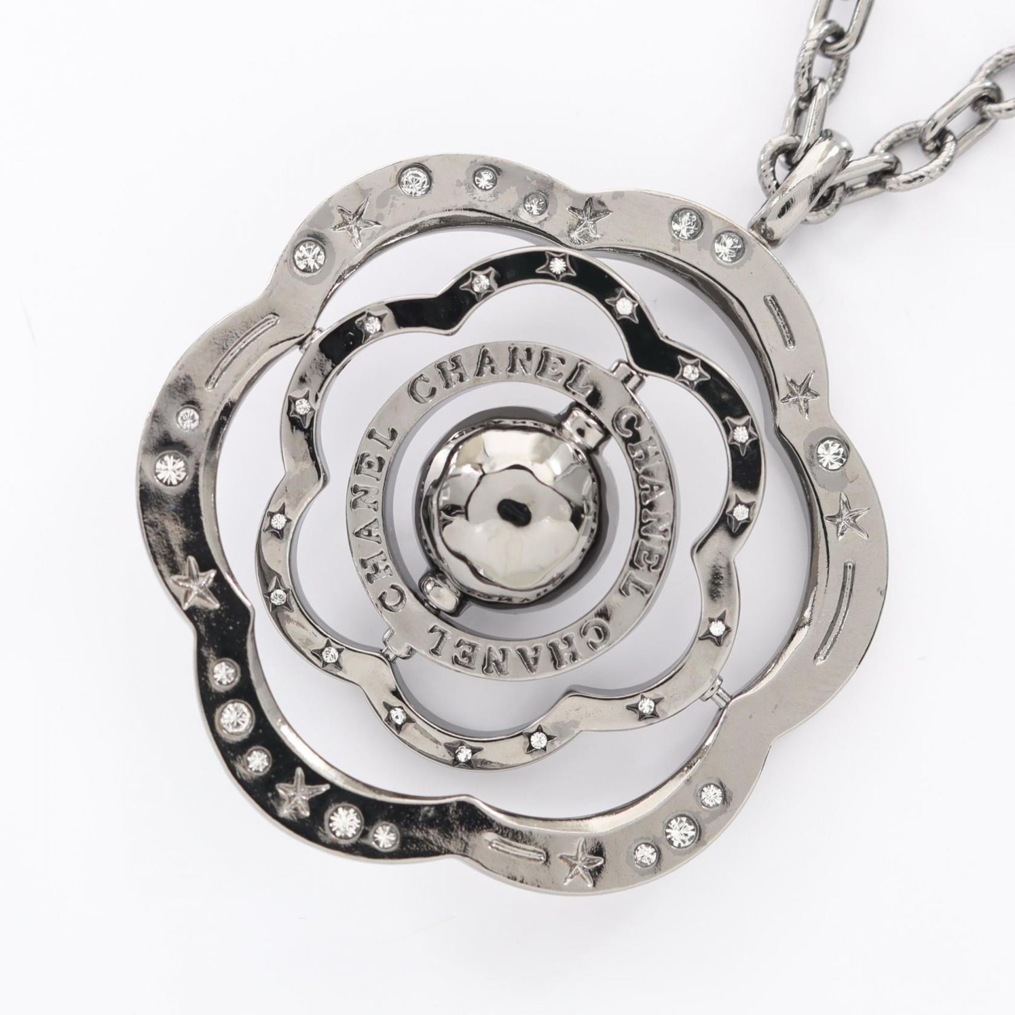 CC Logo Pendant Necklace Sterling Silver