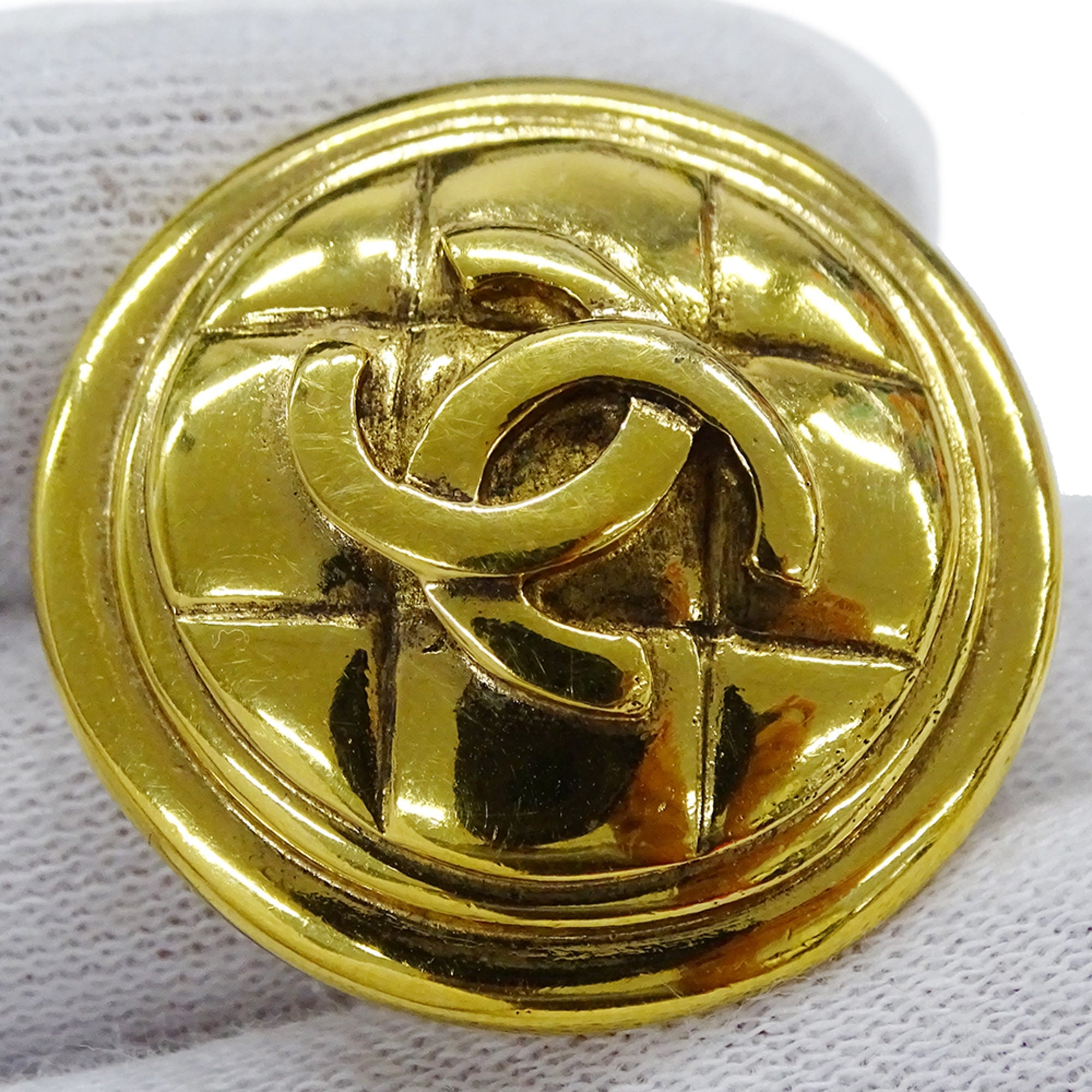 CC Logo Clip-On Earrings Metal
