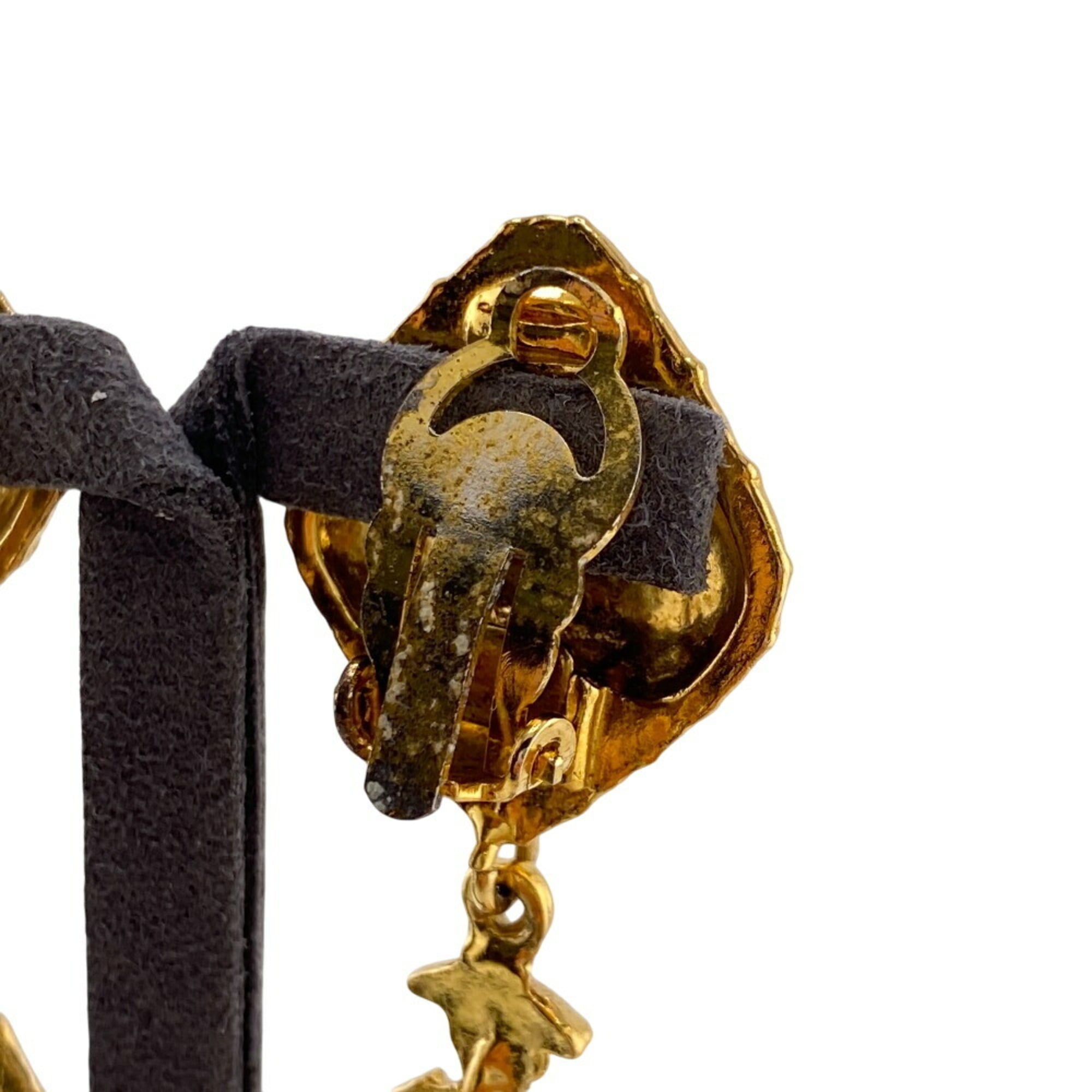 Mademoiselle Clip-On Earrings Metal Gold-Tone Metal