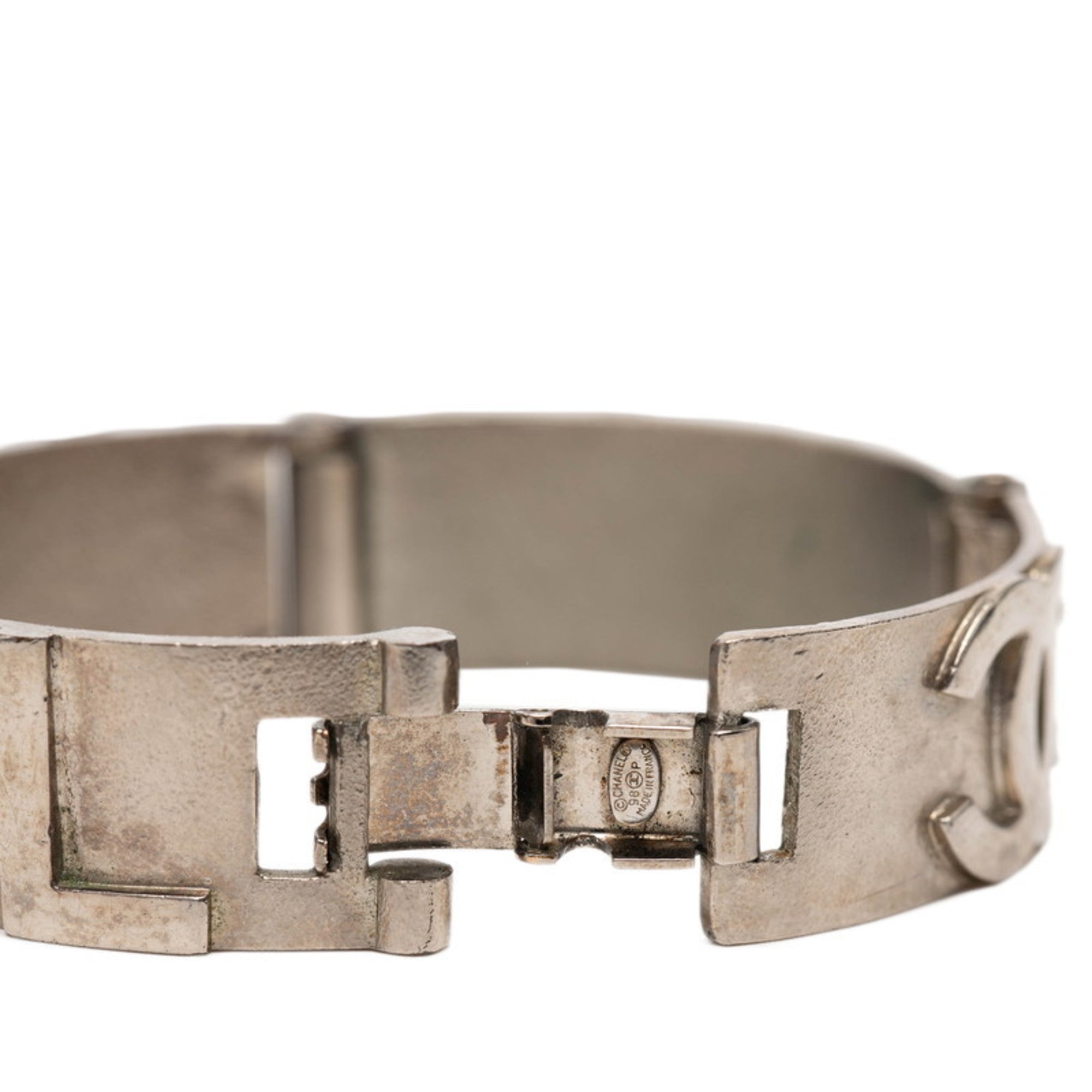 CC Logo Bracelet Silver-Tone Metal