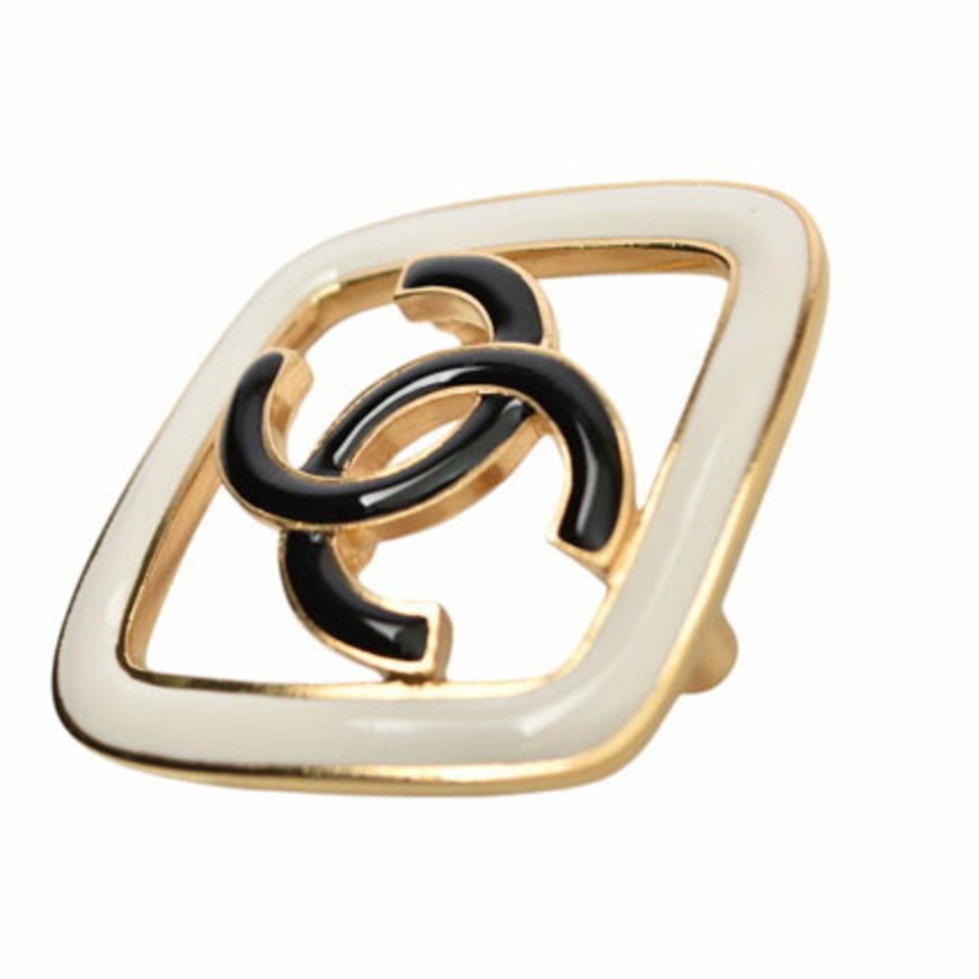 CC Logo Brooch Metal