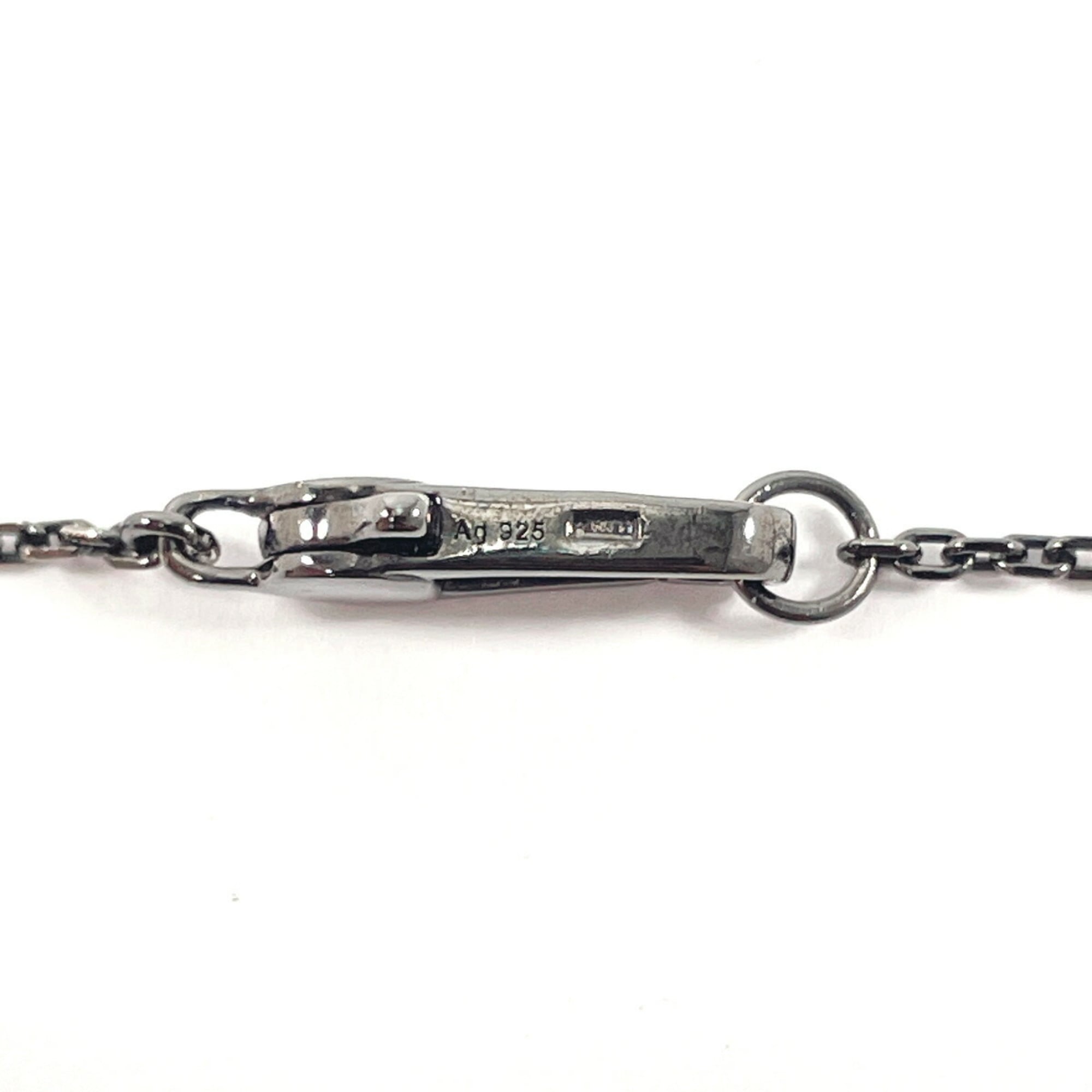 Cross Cutout Pendant Necklace Black Rhodium Plated Sterling Silver