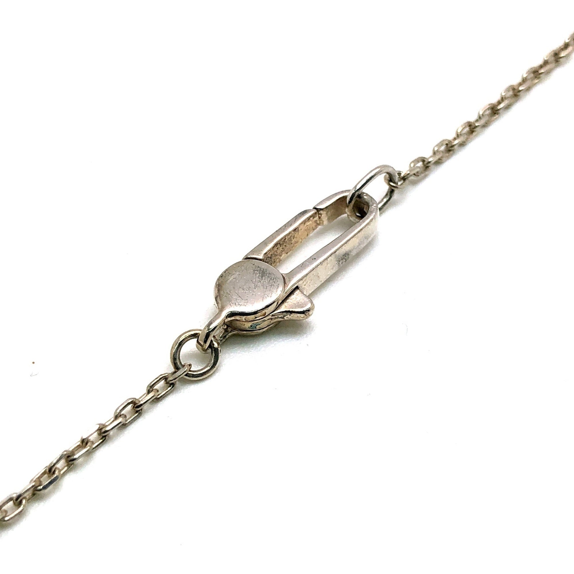 Square Plate Pendant Necklace Sterling Silver