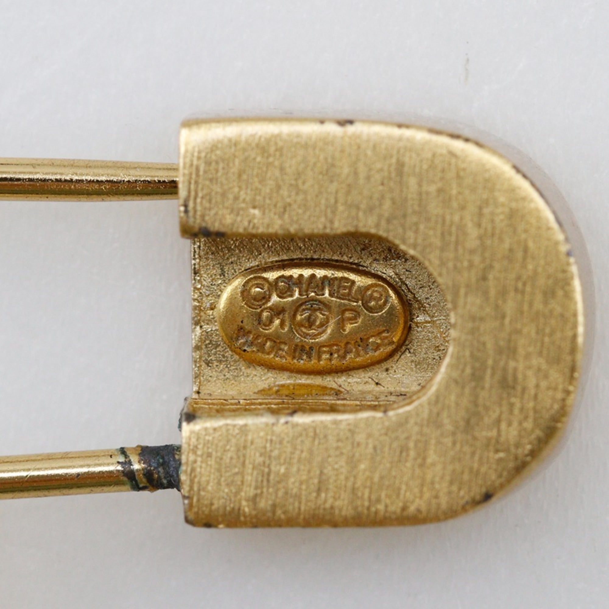 Brooch Metal Safety Pin with Rhinestone