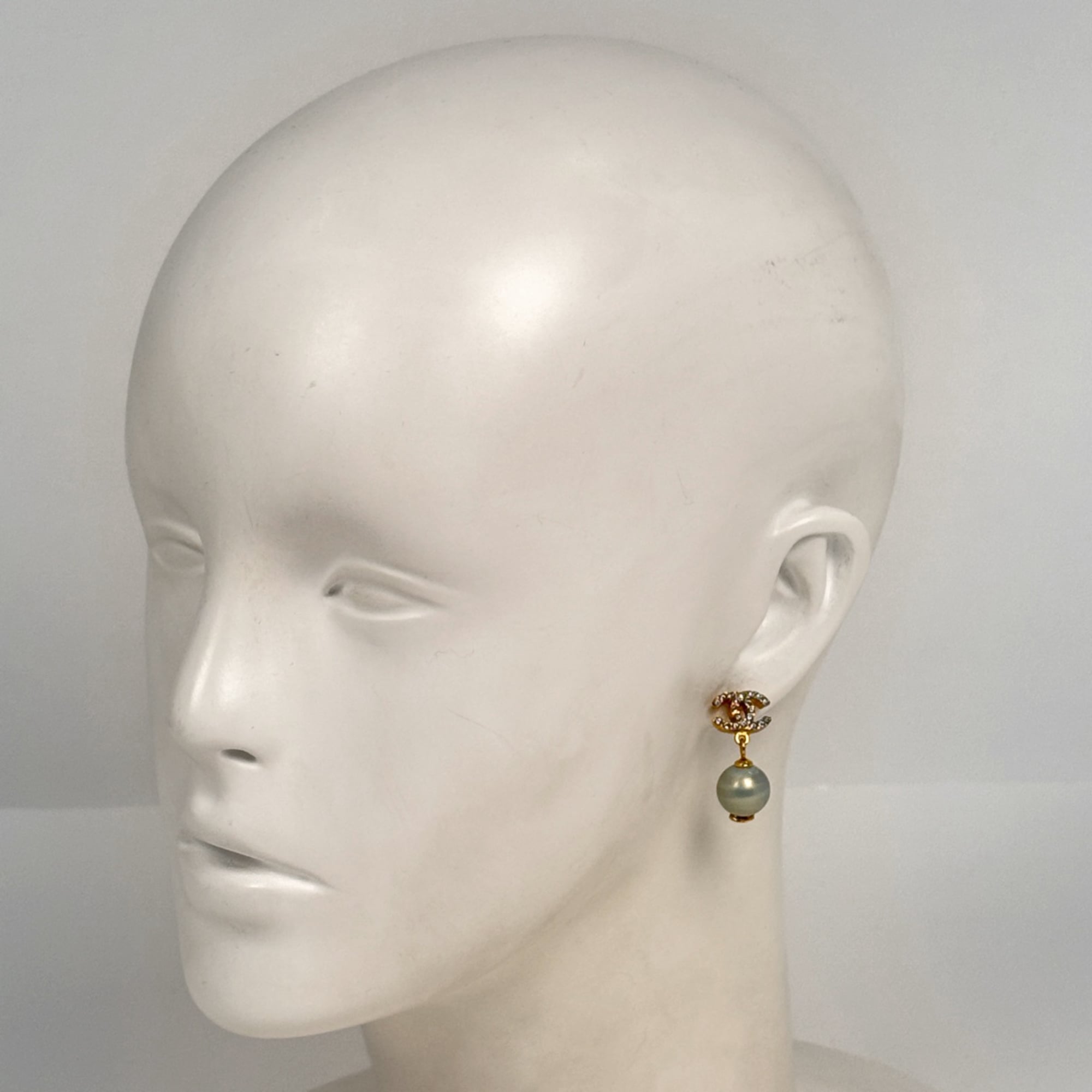CC Logo Earrings Gold-Tone Metal Gold-Tone Metal