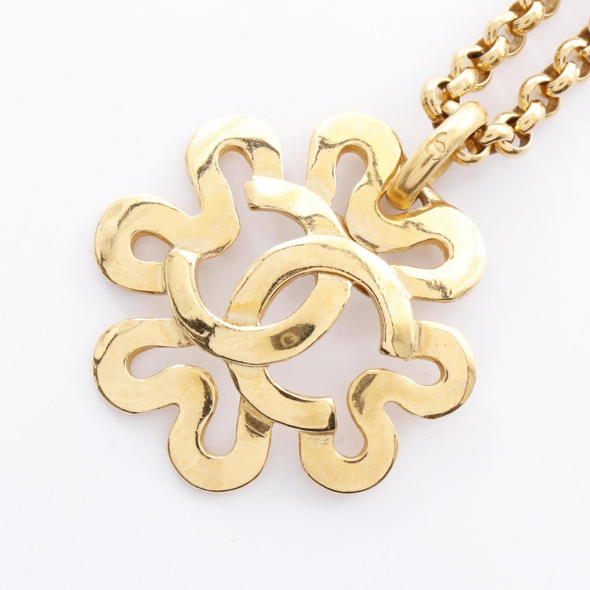 CC Logo Pendant Necklace Metal