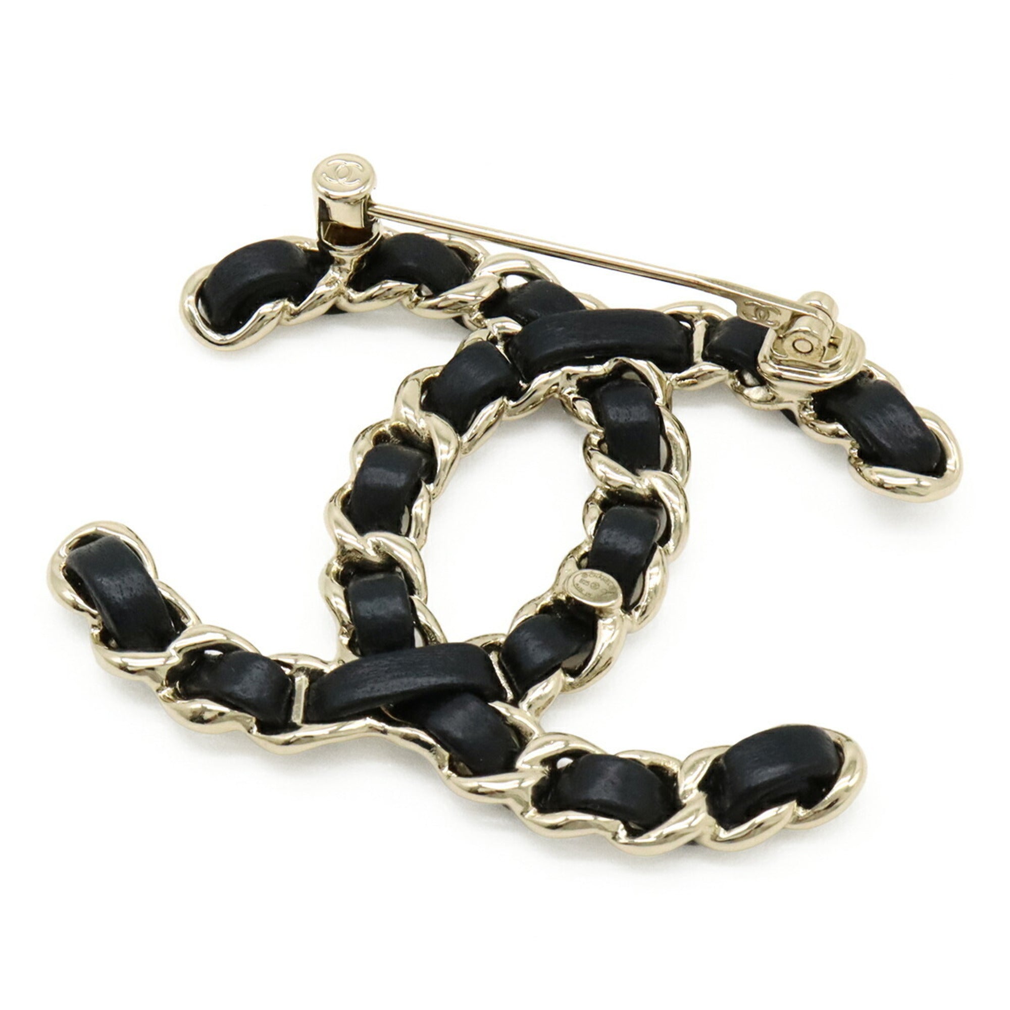CC Logo Brooch Metal