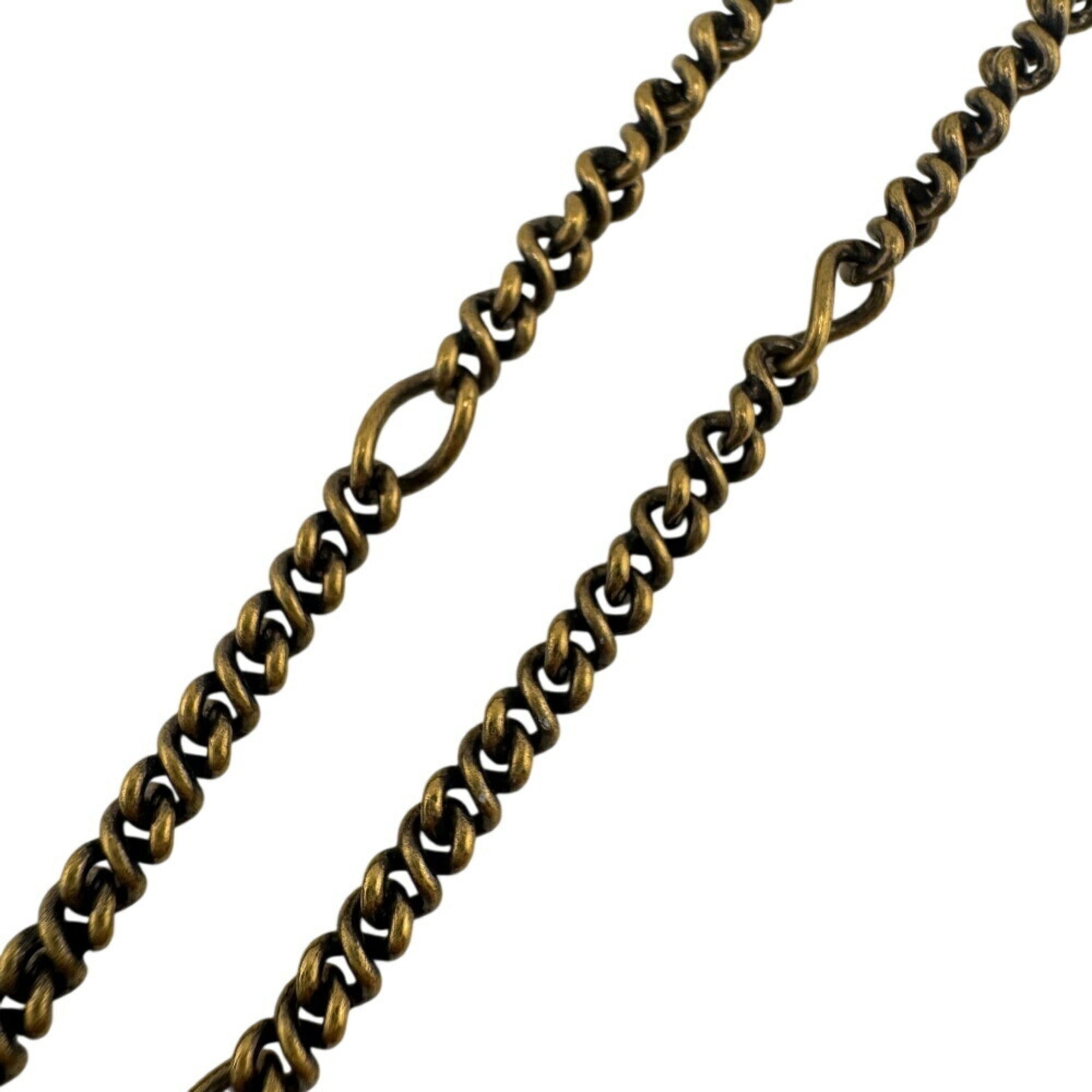 Rhinestone Strawberry Necklace Gold