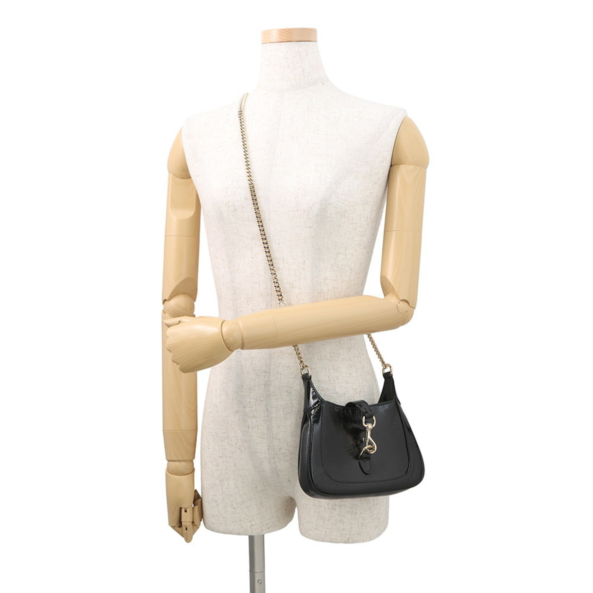 Jackie 1961 Chain Hobo Patent Mini