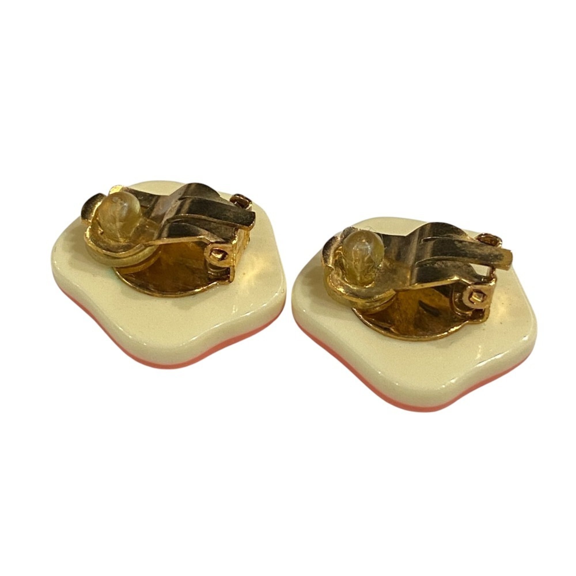 CC Logo Clip-On Earrings Metal