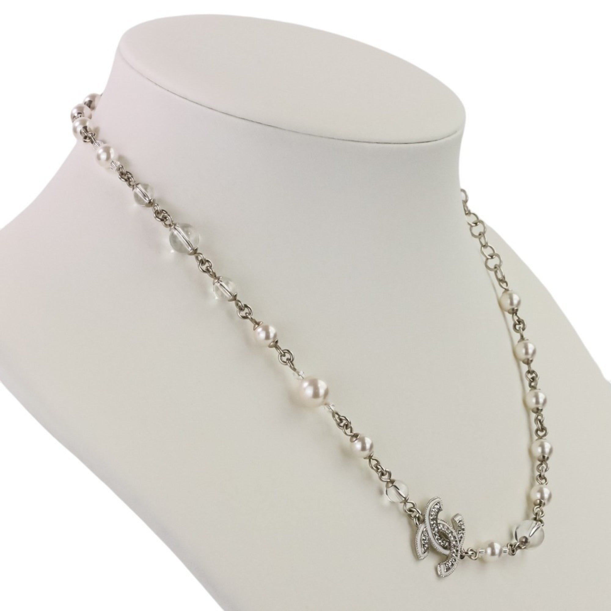 CC Logo Pendant Necklace Sterling Silver