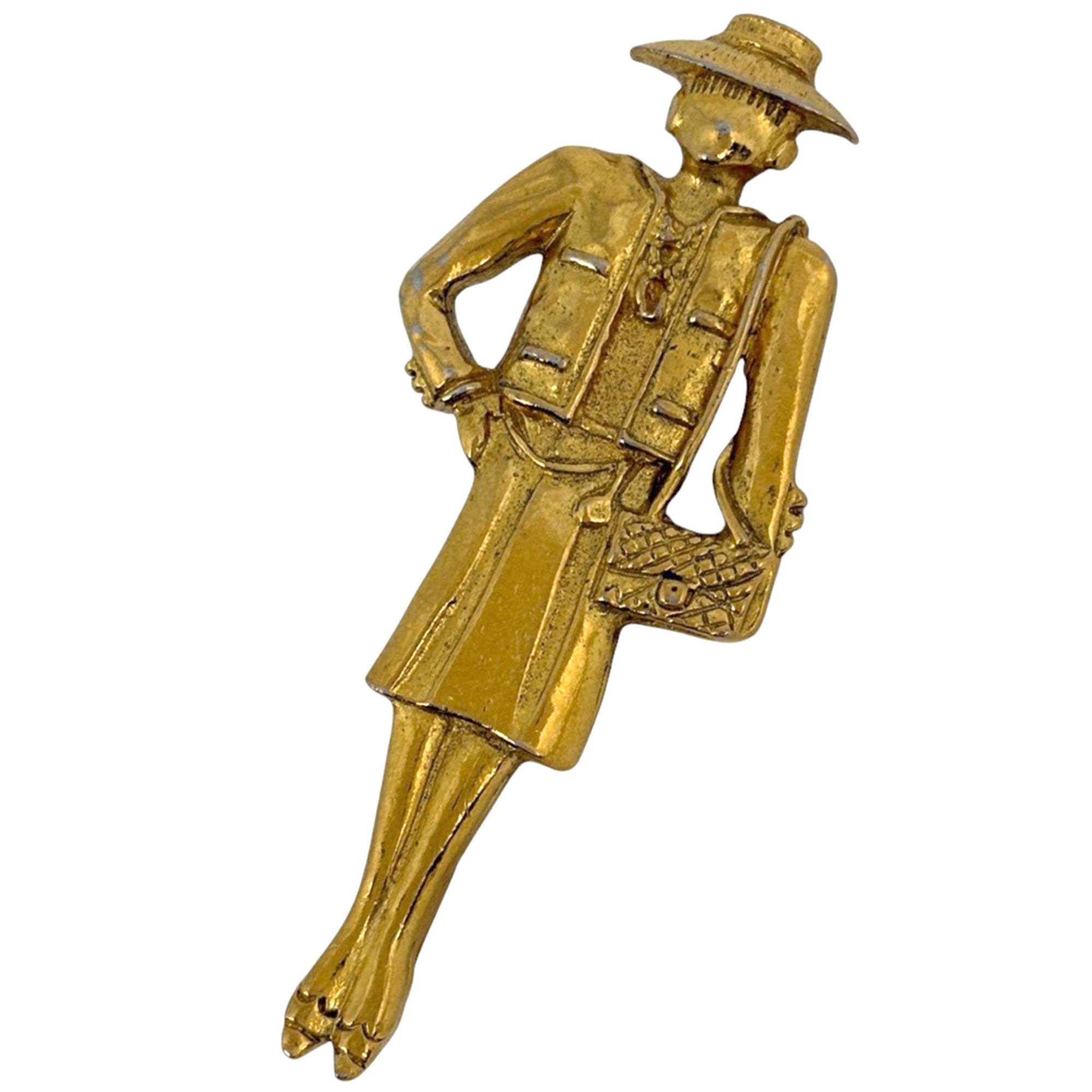 Brooch Mademoiselle Metal