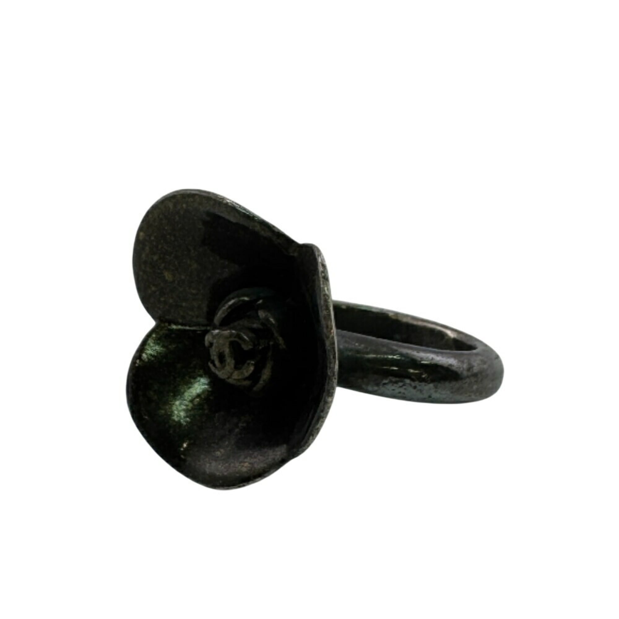CC Logo Flower Ring Sterling Silver