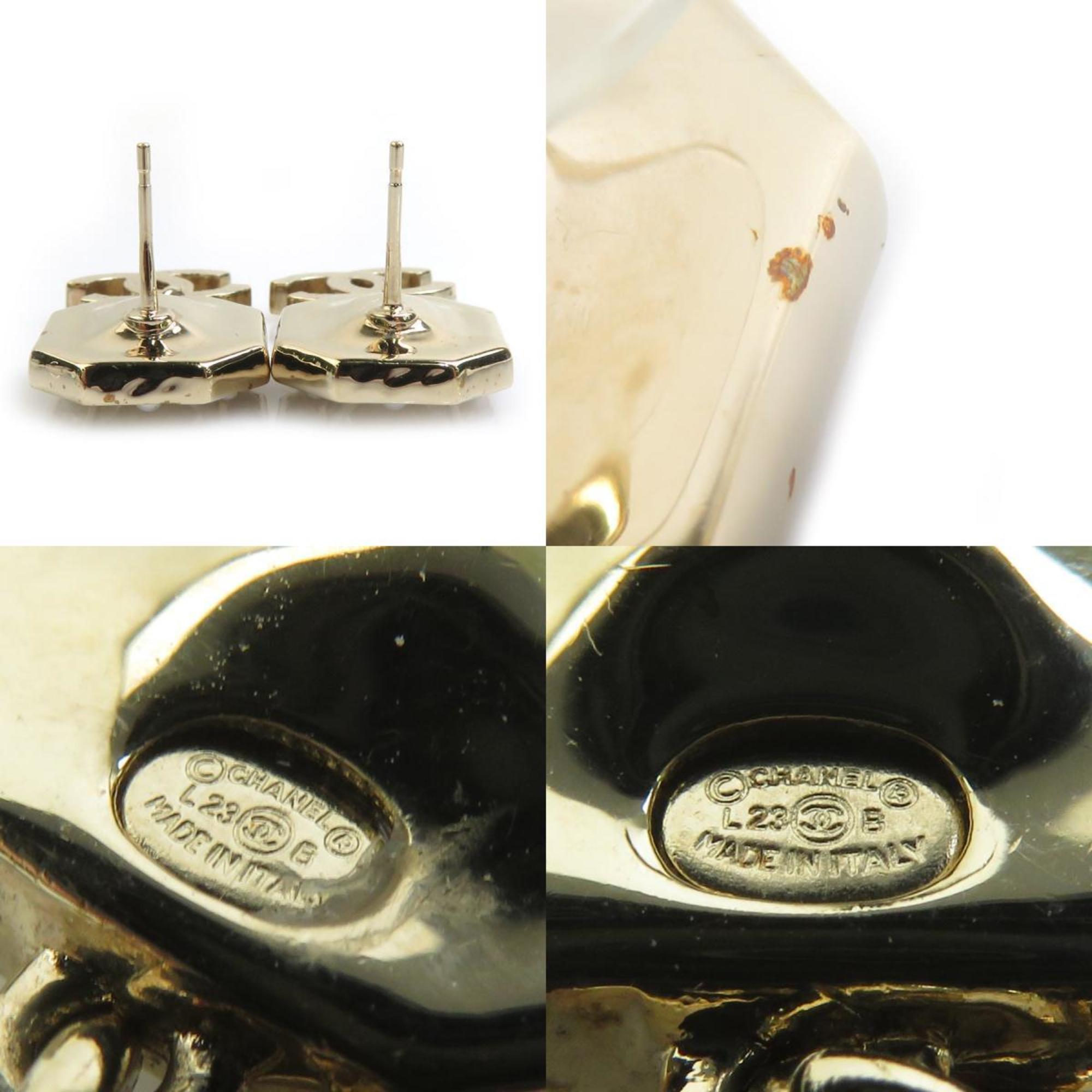 CC Logo Earrings Gold-Tone Metal