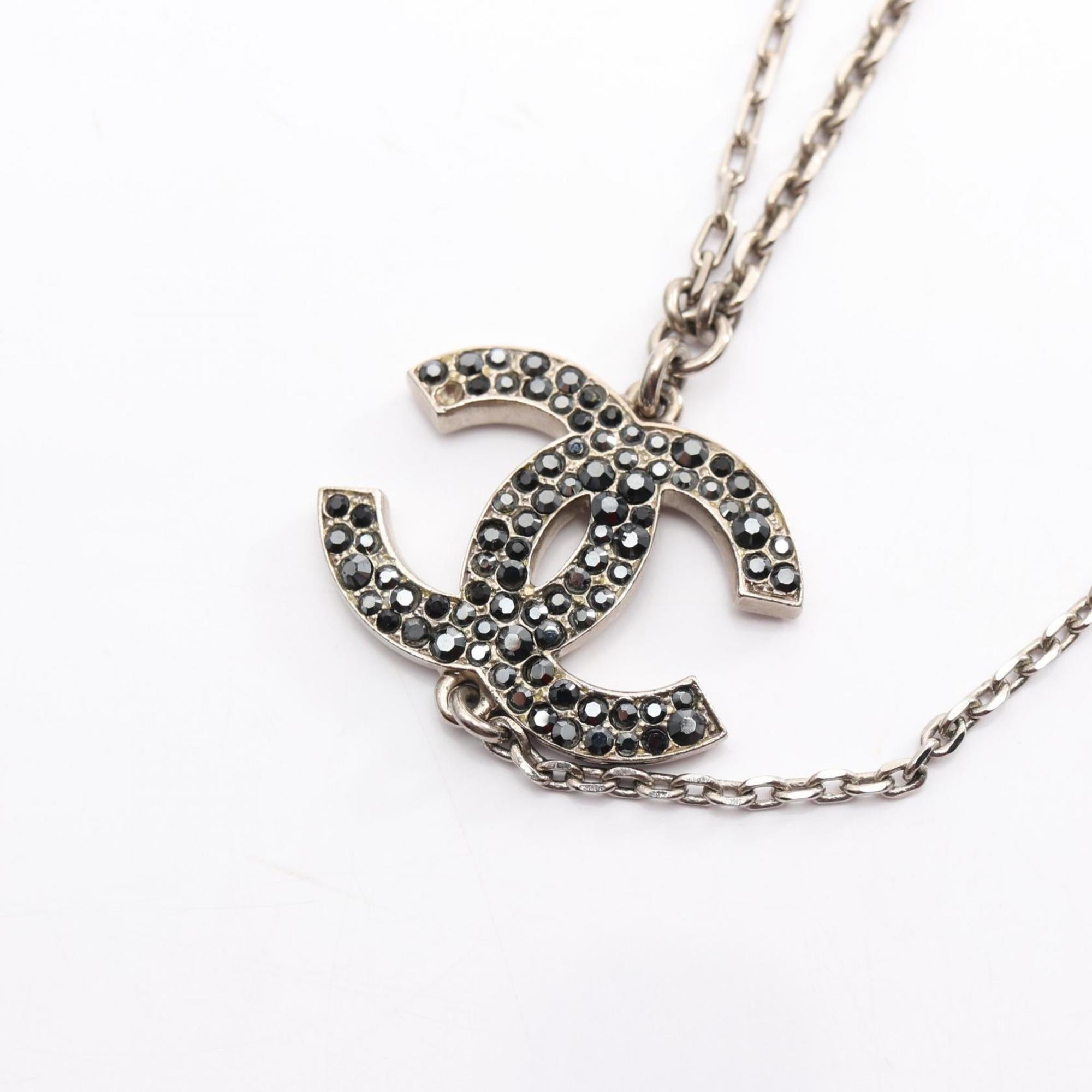 CC Logo Star Pendant Necklace Sterling Silver