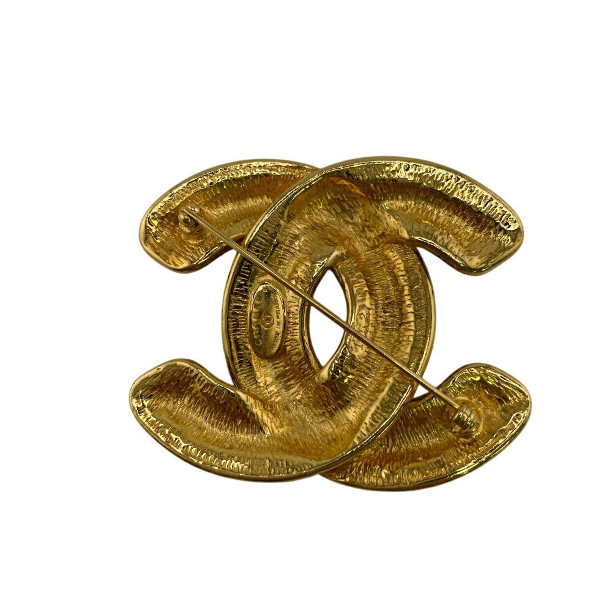 CC Logo Brooch Metal