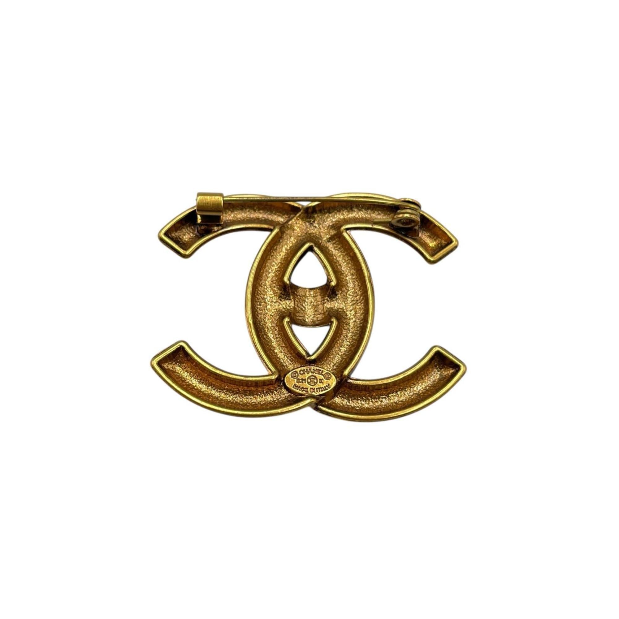 CC Logo Brooch Metal