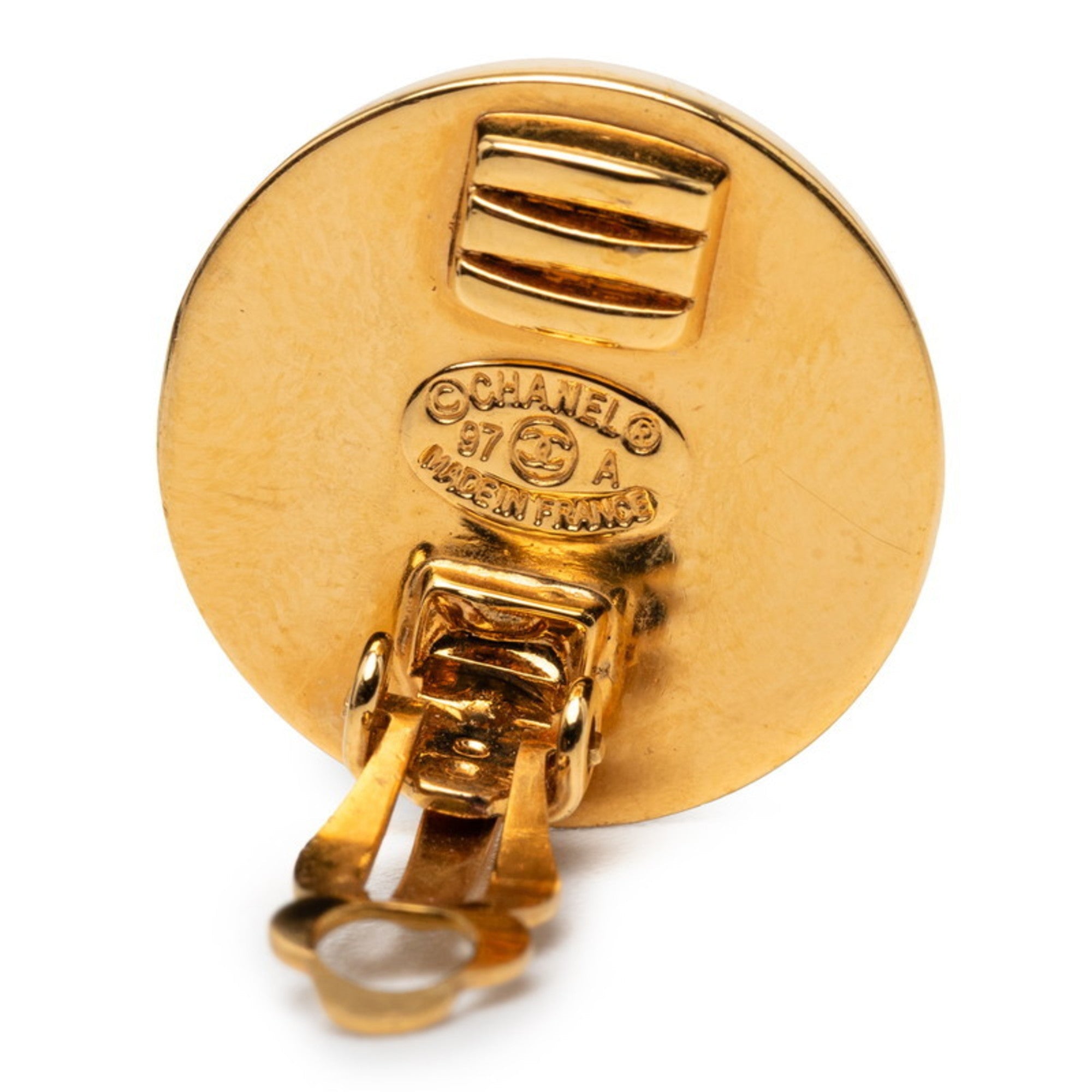 CC Logo Clip-On Earrings Metal