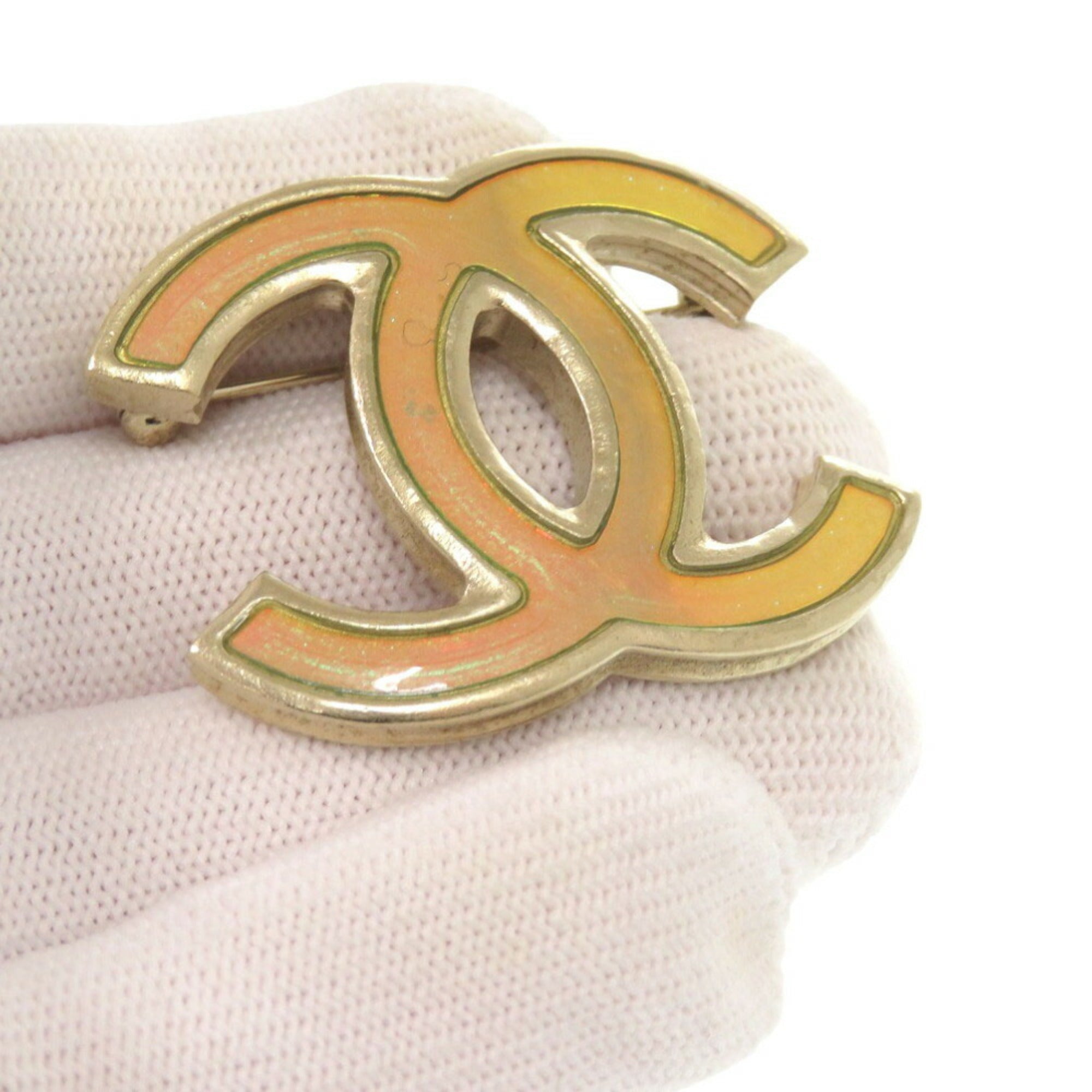 CC Logo Brooch Metal