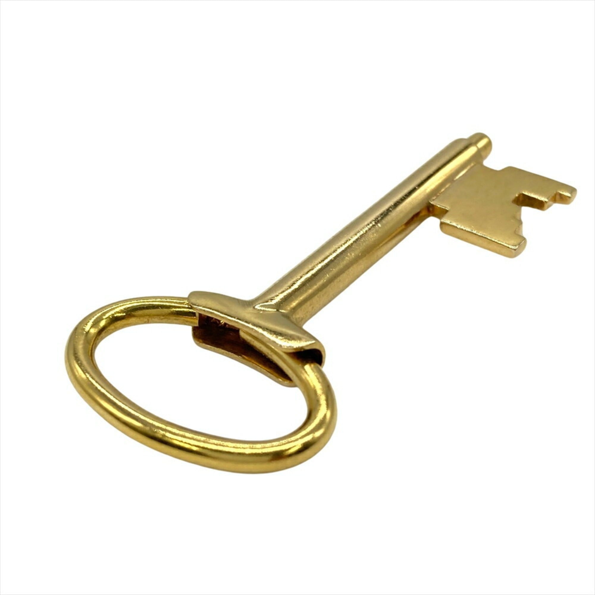 Key Motif Pendant Necklace Yellow Gold