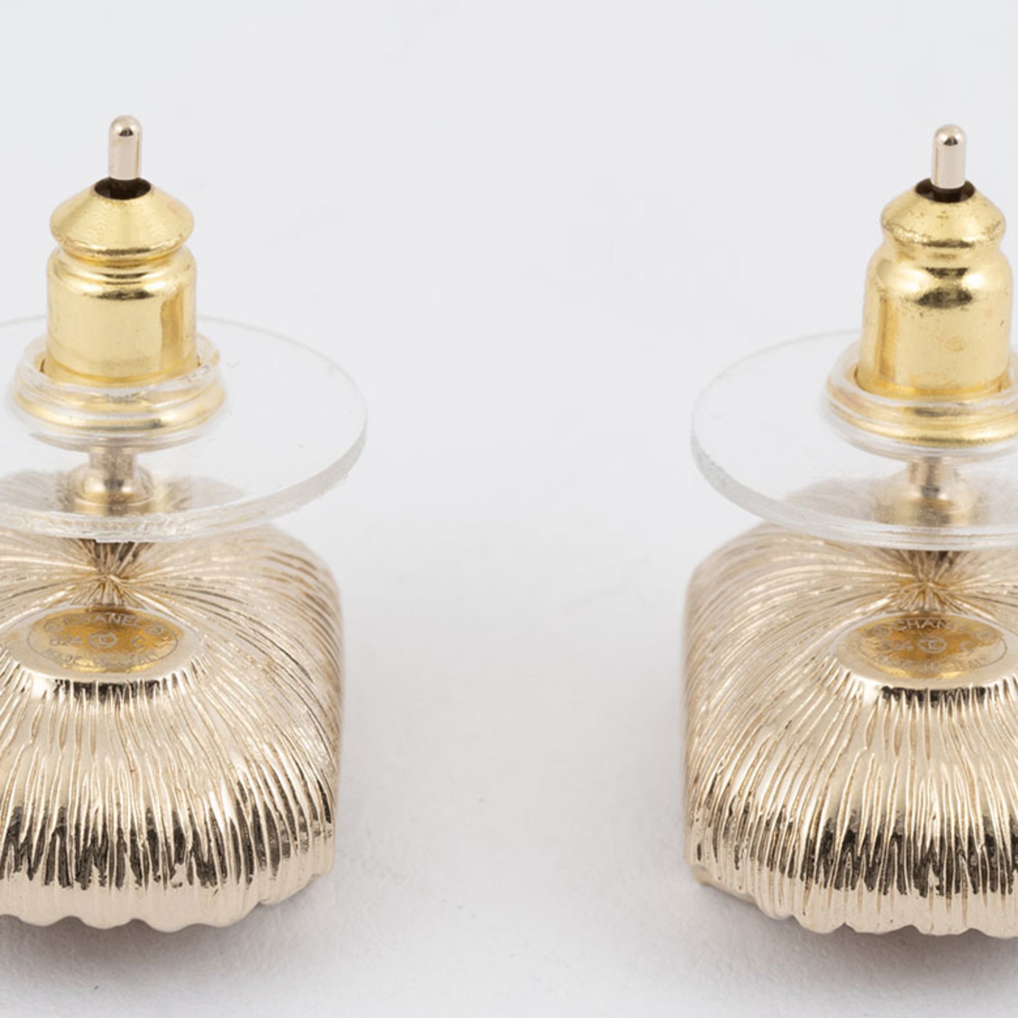 Earrings Rhinestone Gold-Tone Metal